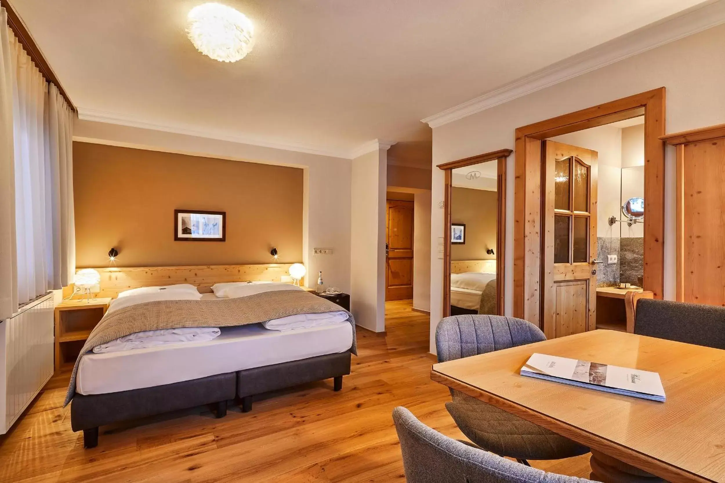 Bed in Hotel Marmolada