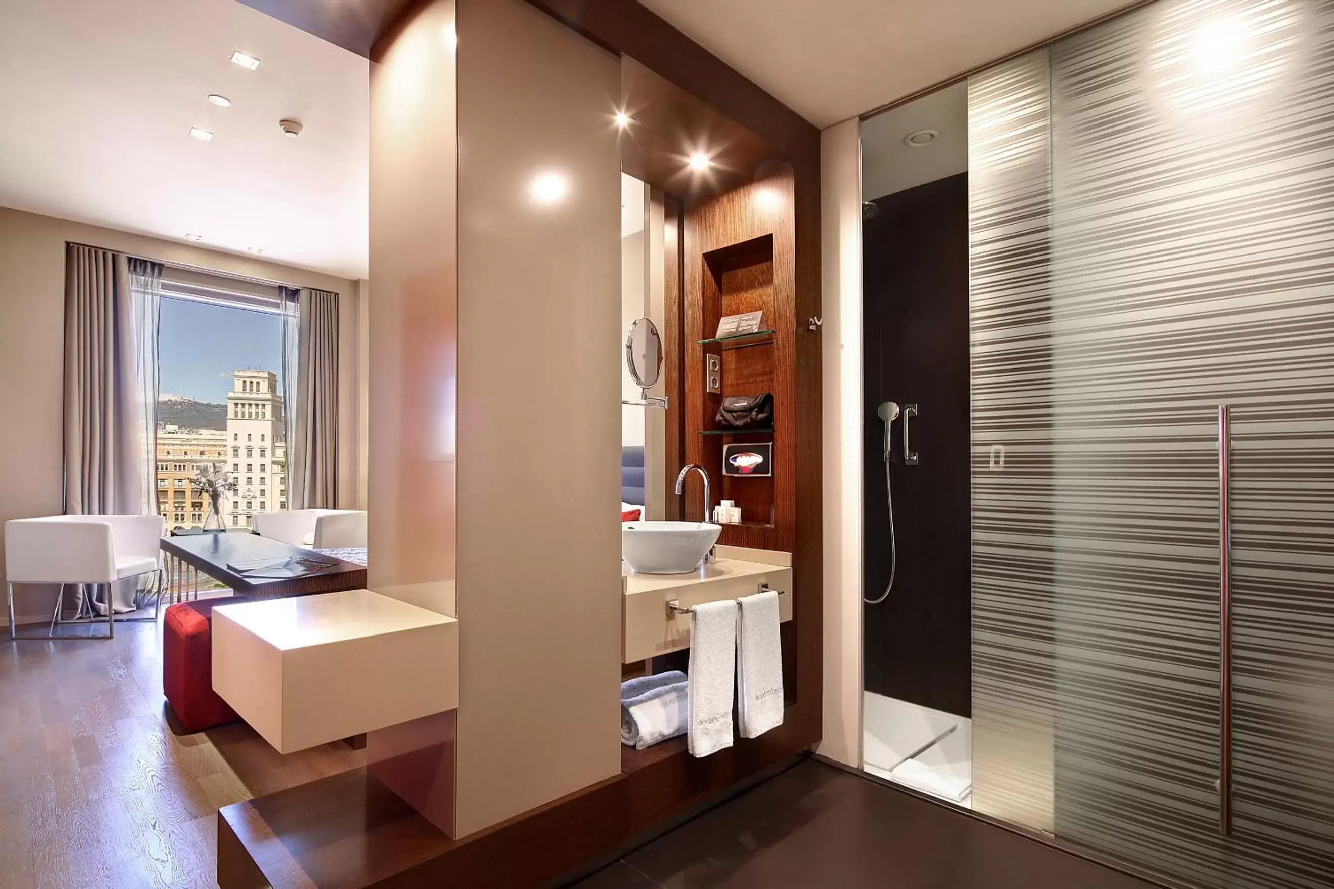 Shower, Bathroom in Olivia Plaza Hotel