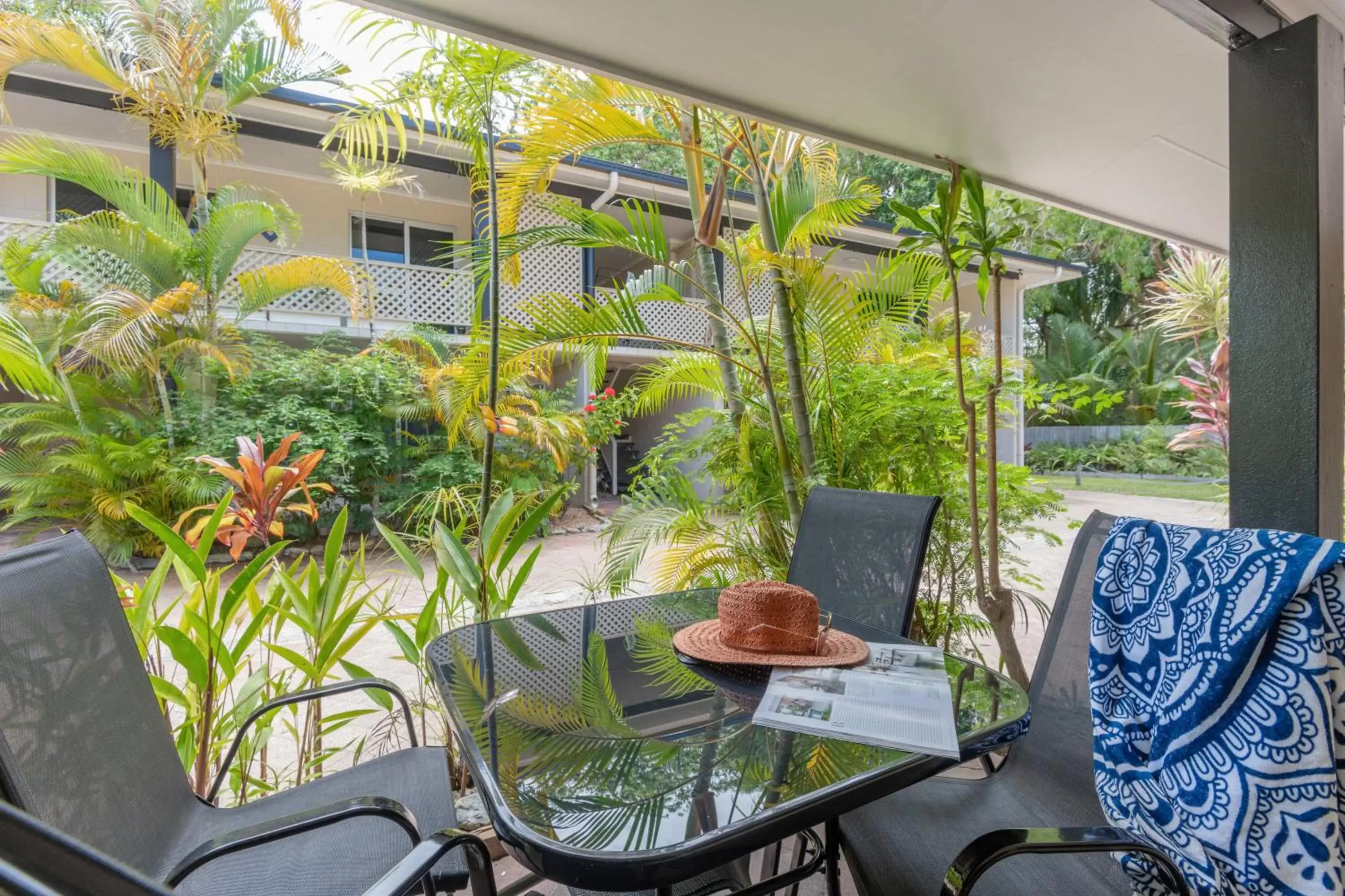 Patio in Lychee Tree Holiday Apartments