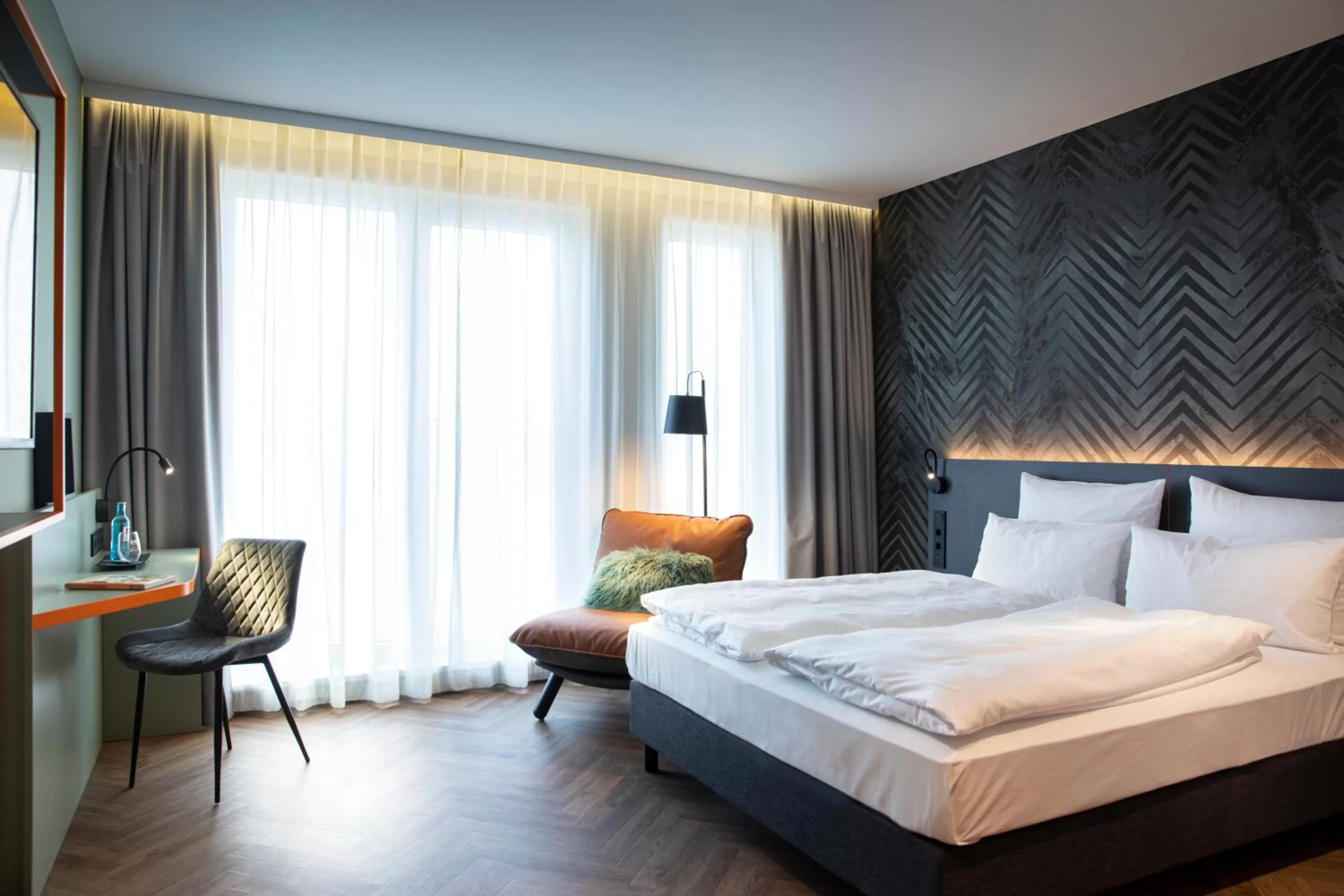 Photo of the whole room, Bed in LOGINN Hotel Berlin Airport
