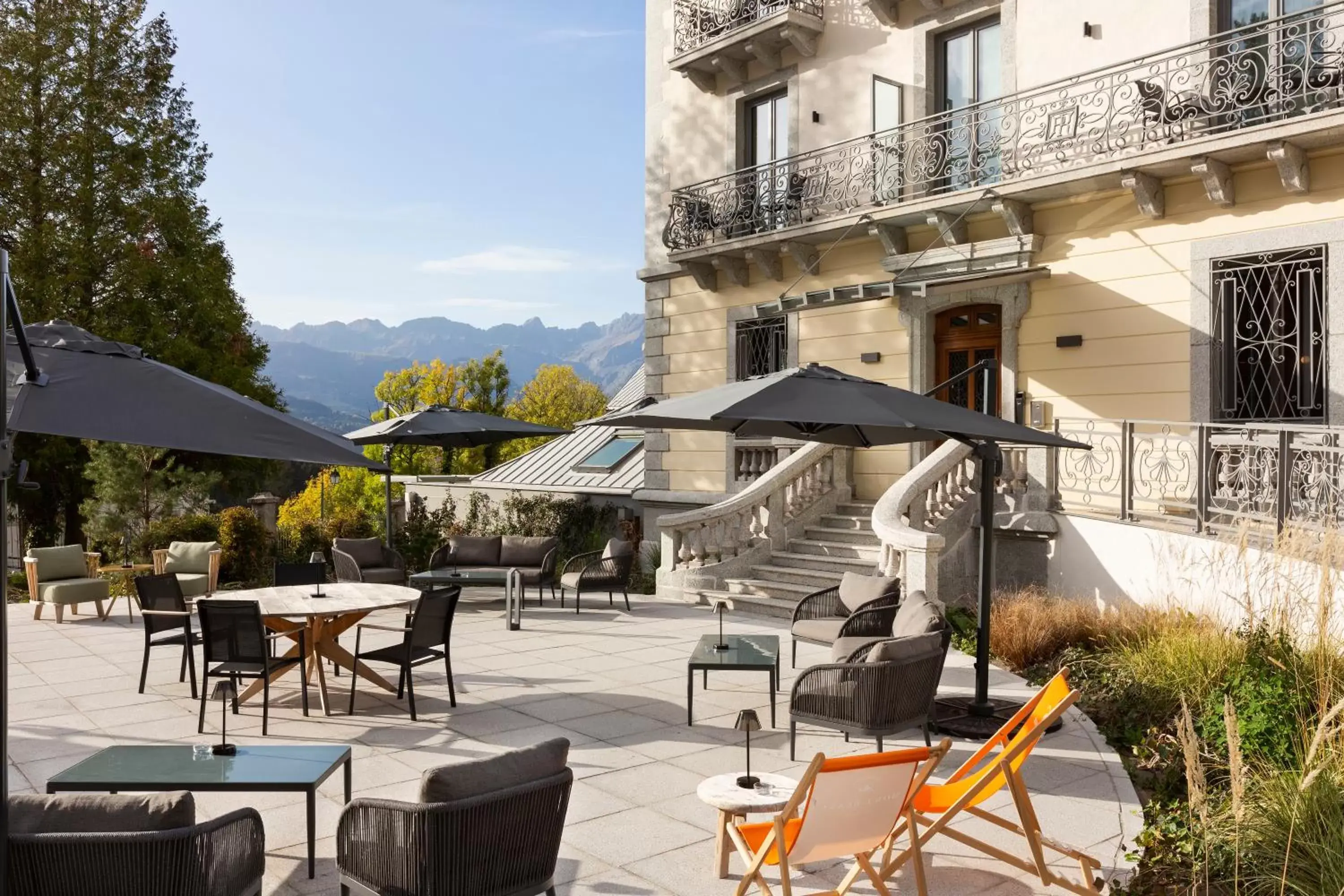 Balcony/Terrace, Restaurant/Places to Eat in Le Saint Gervais Hotel & Spa Handwritten Collection