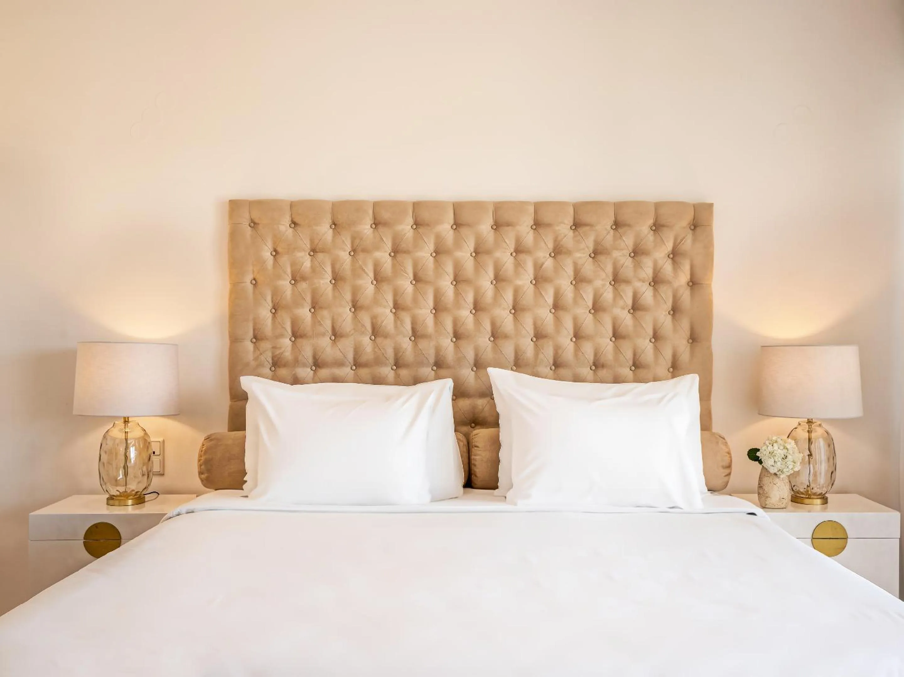 Bed in Grecotel Creta Palace