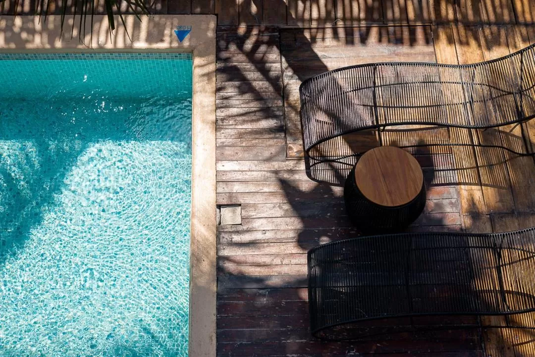Swimming pool in Hotel Sur Bacalar