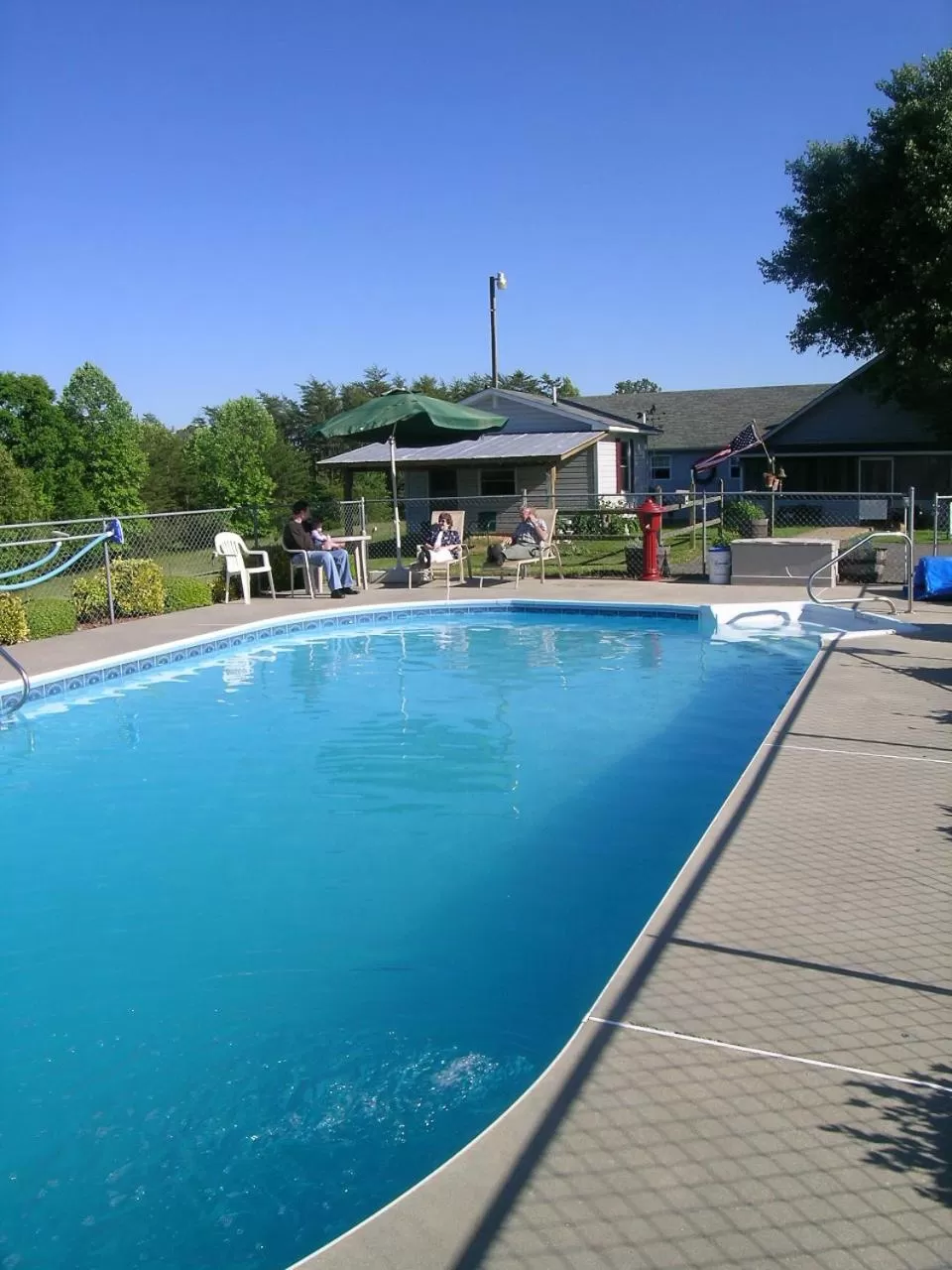 Swimming pool in Wolf Creek Farm B&B and Motorcycle Manor at Wolf Creek Farm, LLC