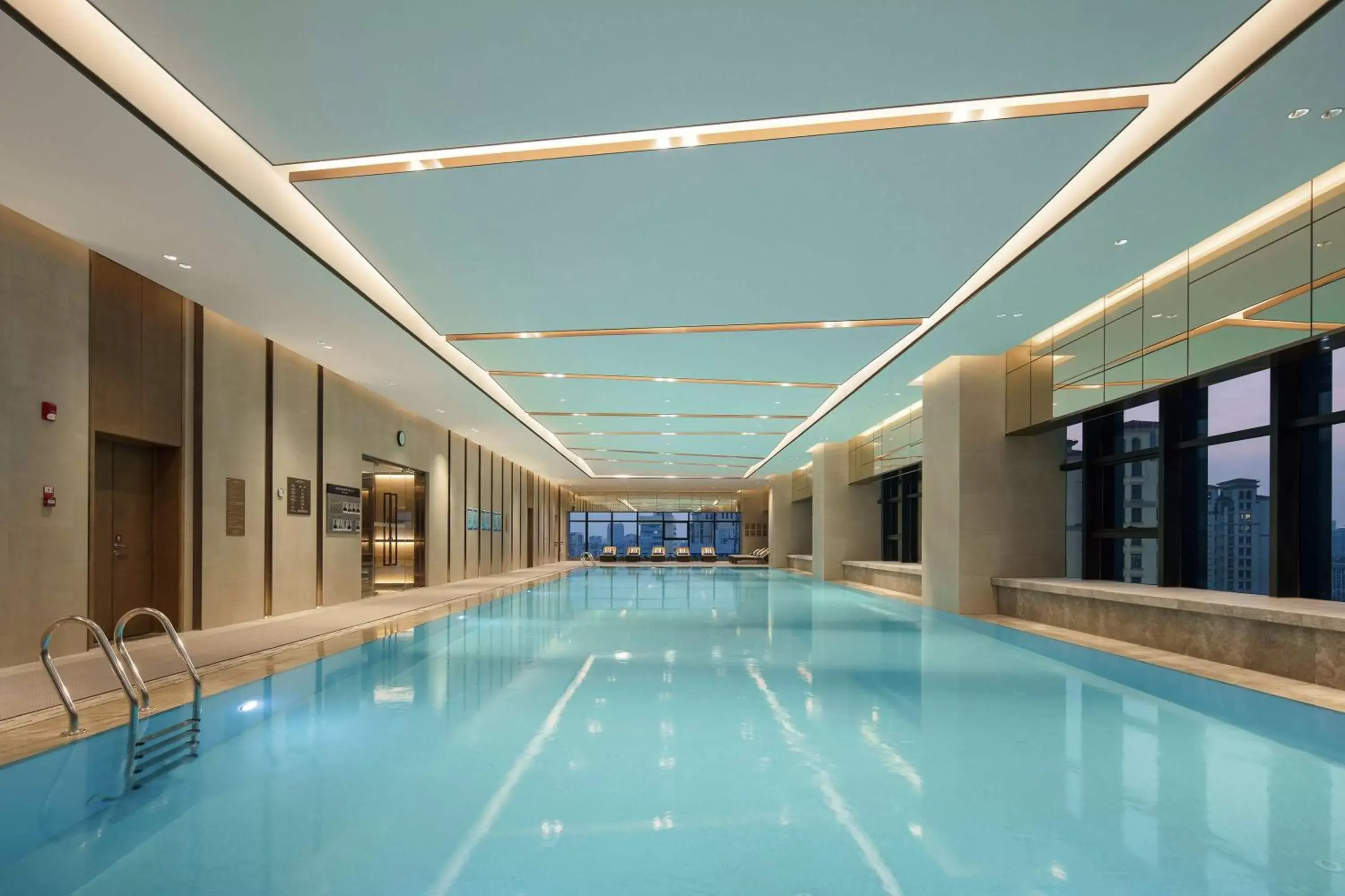 Pool view in Doubletree By Hilton Yangzhou Pool view in Doubletree By Hilton Yangzhou