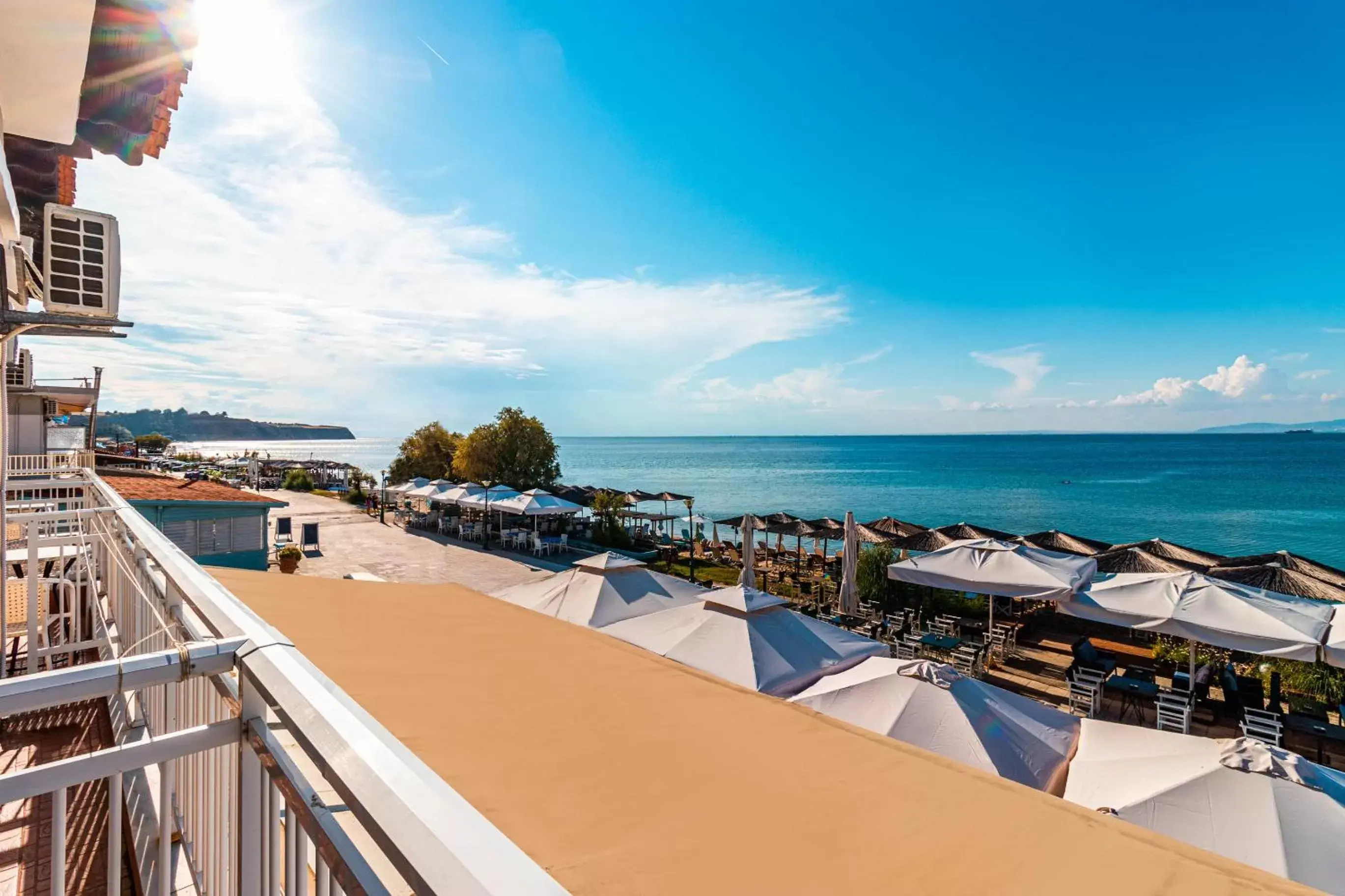 Sea view, Balcony/Terrace in Aegean Blue Seaview Studios