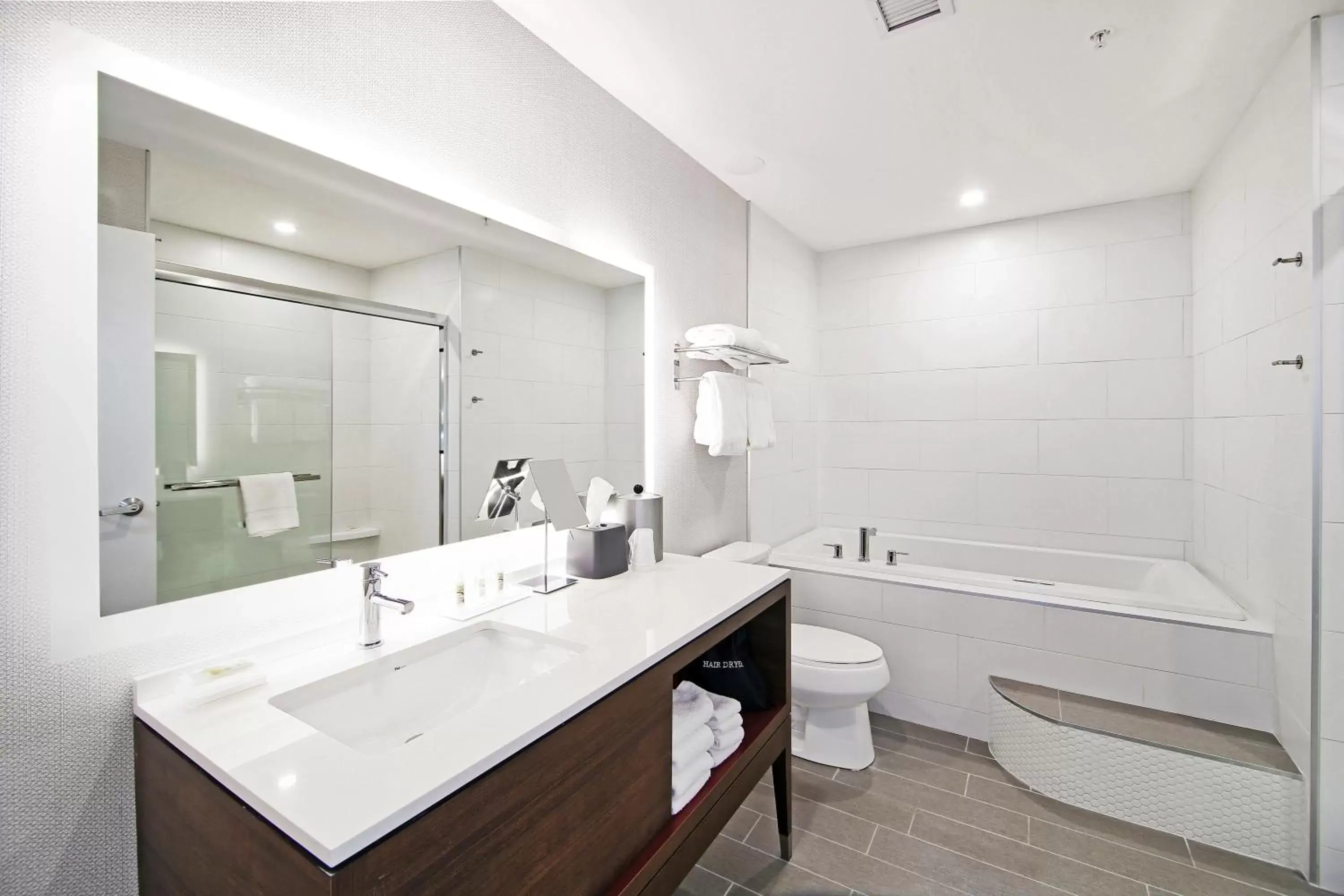 Photo of the whole room, Bathroom in Holiday Inn Hotel & Suites - Calgary Airport North, an IHG Hotel