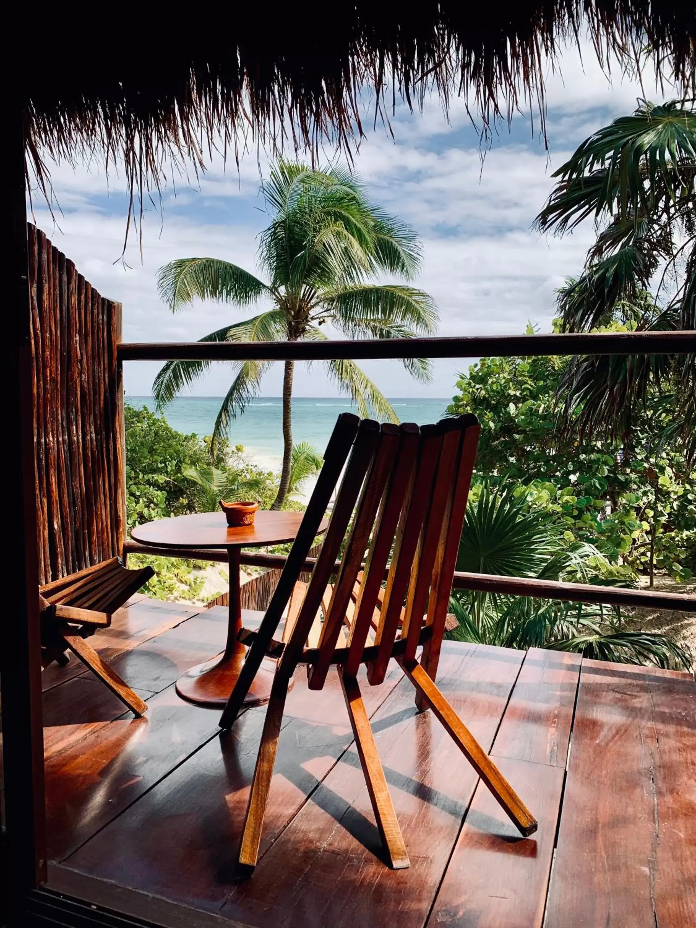 Balcony/Terrace in Libelula Tulum Beachfront Hotel