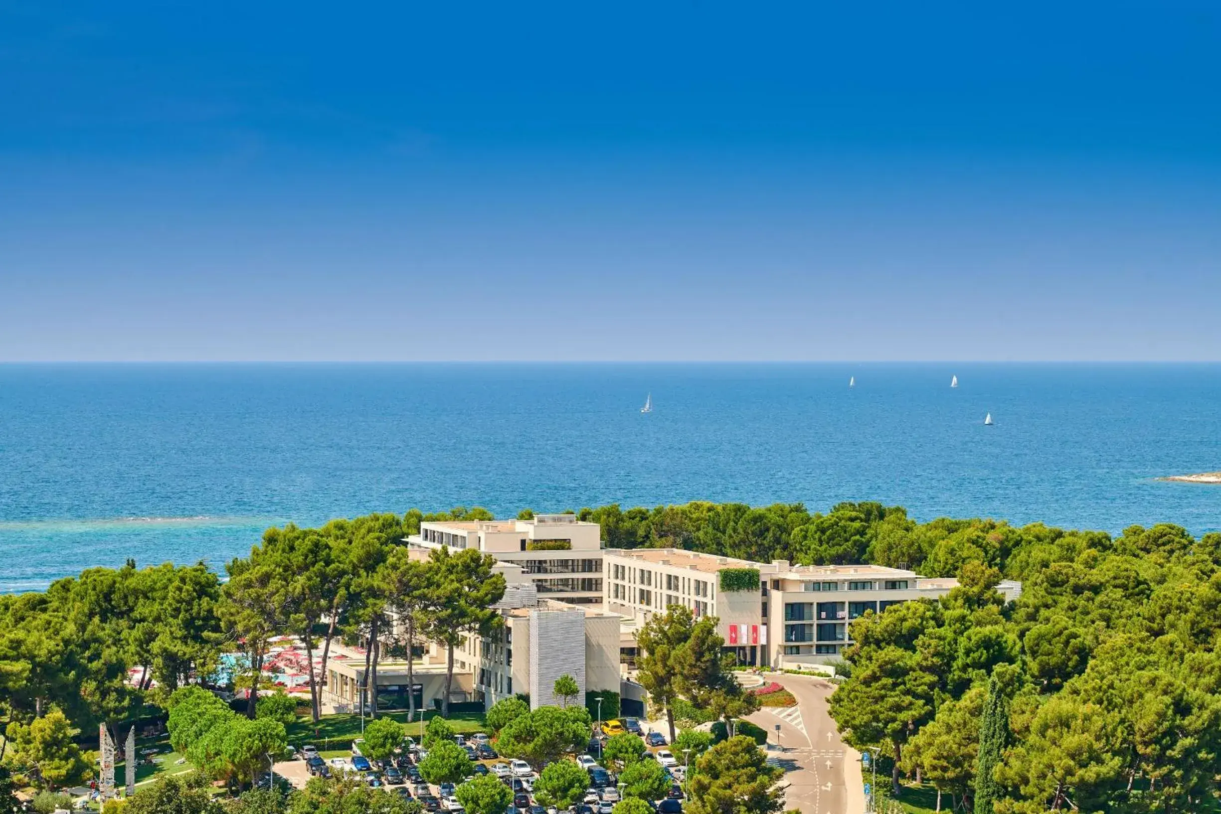 Bird's eye view, Bird's-eye View in Hotel Parentium Plava Laguna