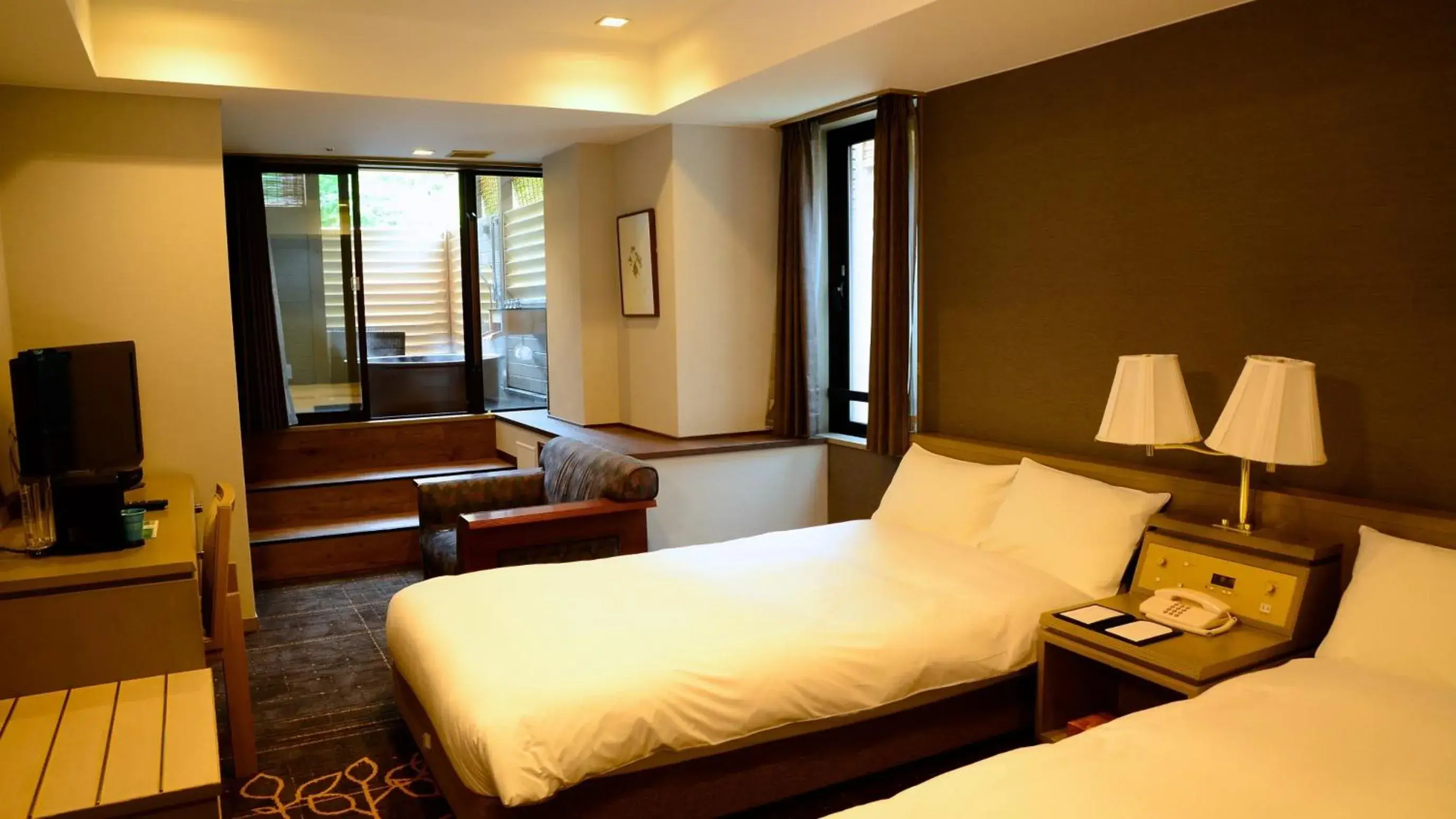 Bed in Karuizawakurabu Hotel 1130 Hewitt Resort