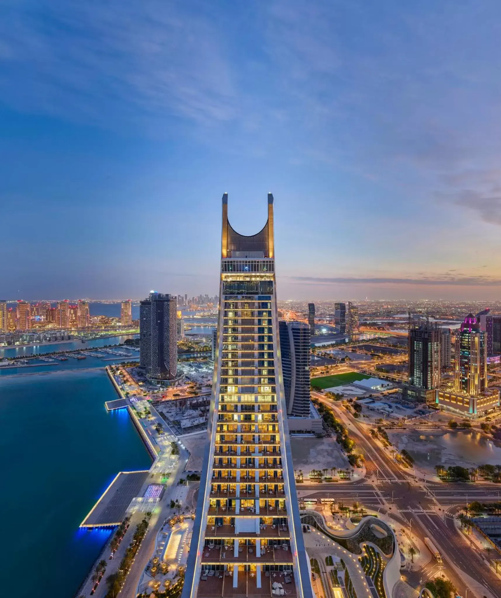 Property building in Raffles Doha Property building in Raffles Doha