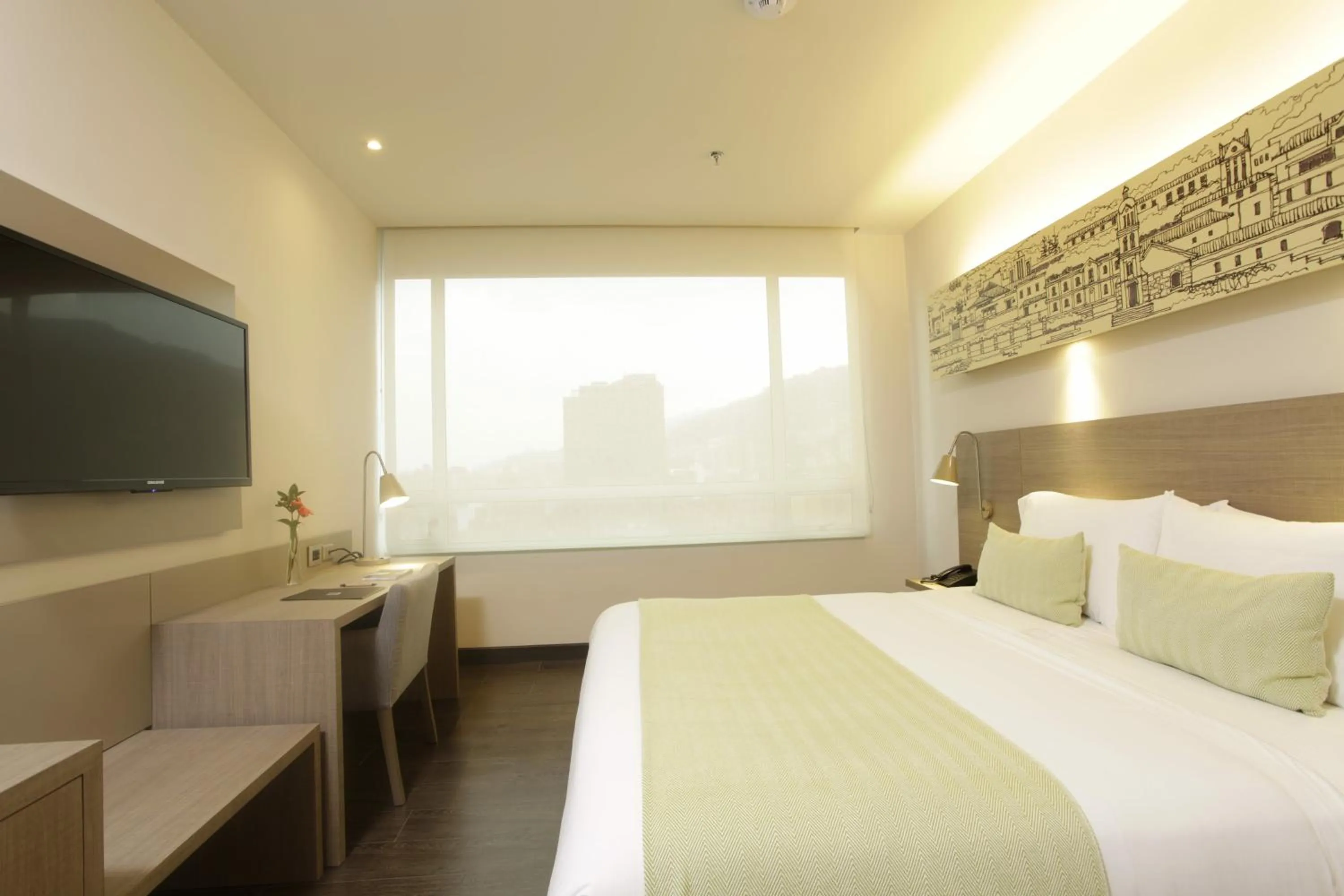 Bedroom, Bed in Hotel bh Usaquén