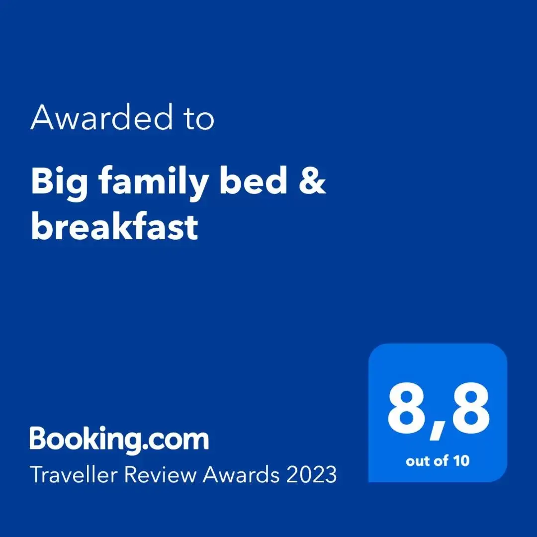 Logo/Certificate/Sign/Award in Big family bed & breakfast