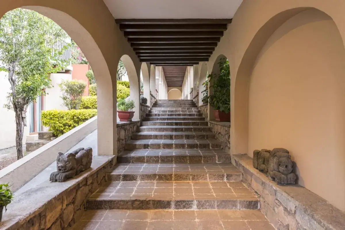 Facade/entrance in Hotel Ex-Hacienda San Xavier