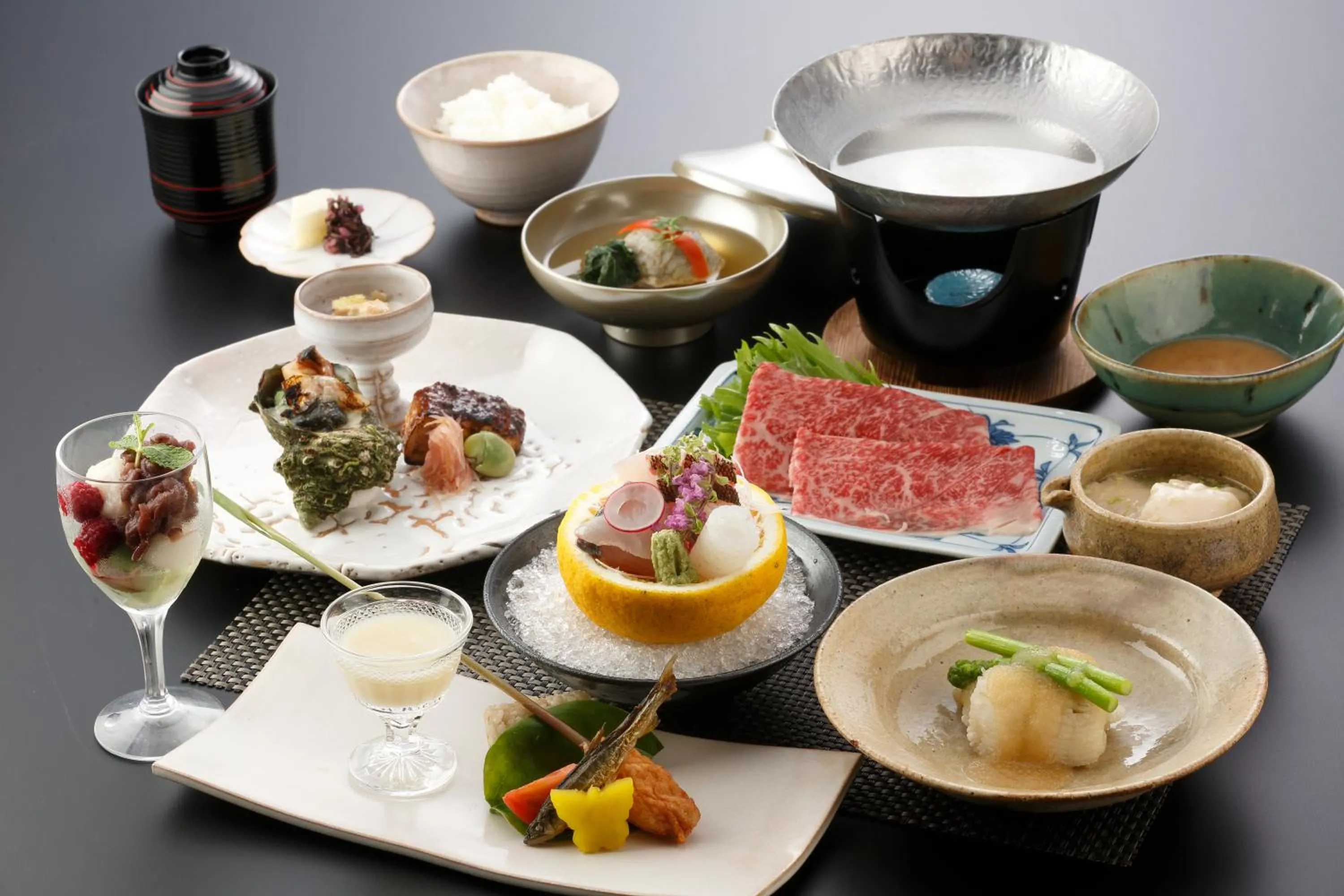 Dinner in Hagi No Yado Tomoe