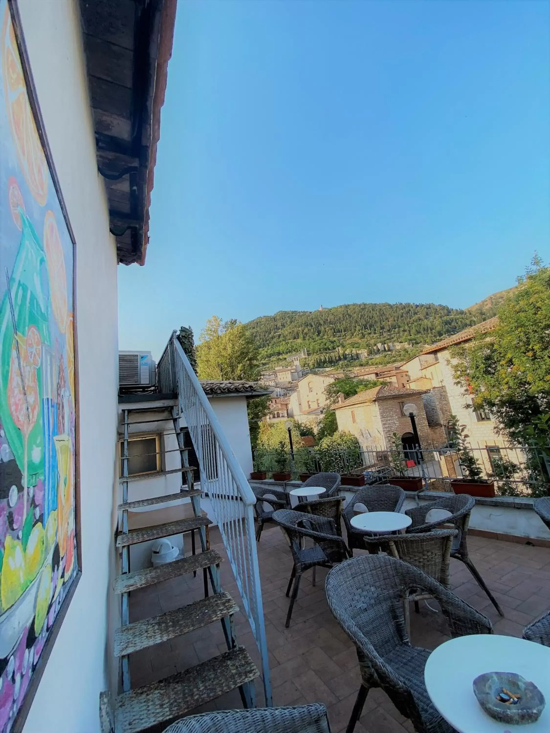 View (from property/room), Balcony/Terrace in Hotel San Francesco e il lupo