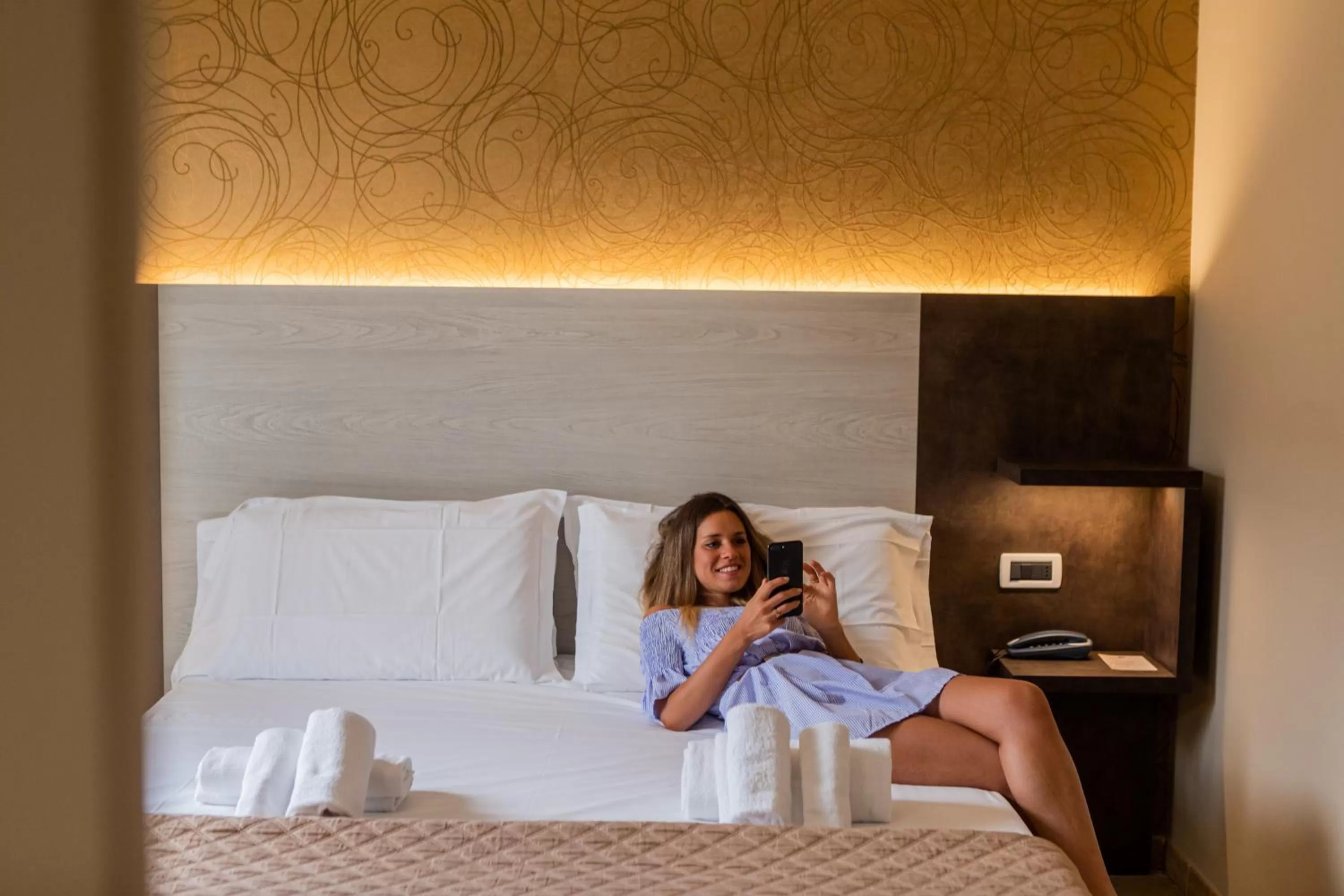 Bed in Hotel Prestige