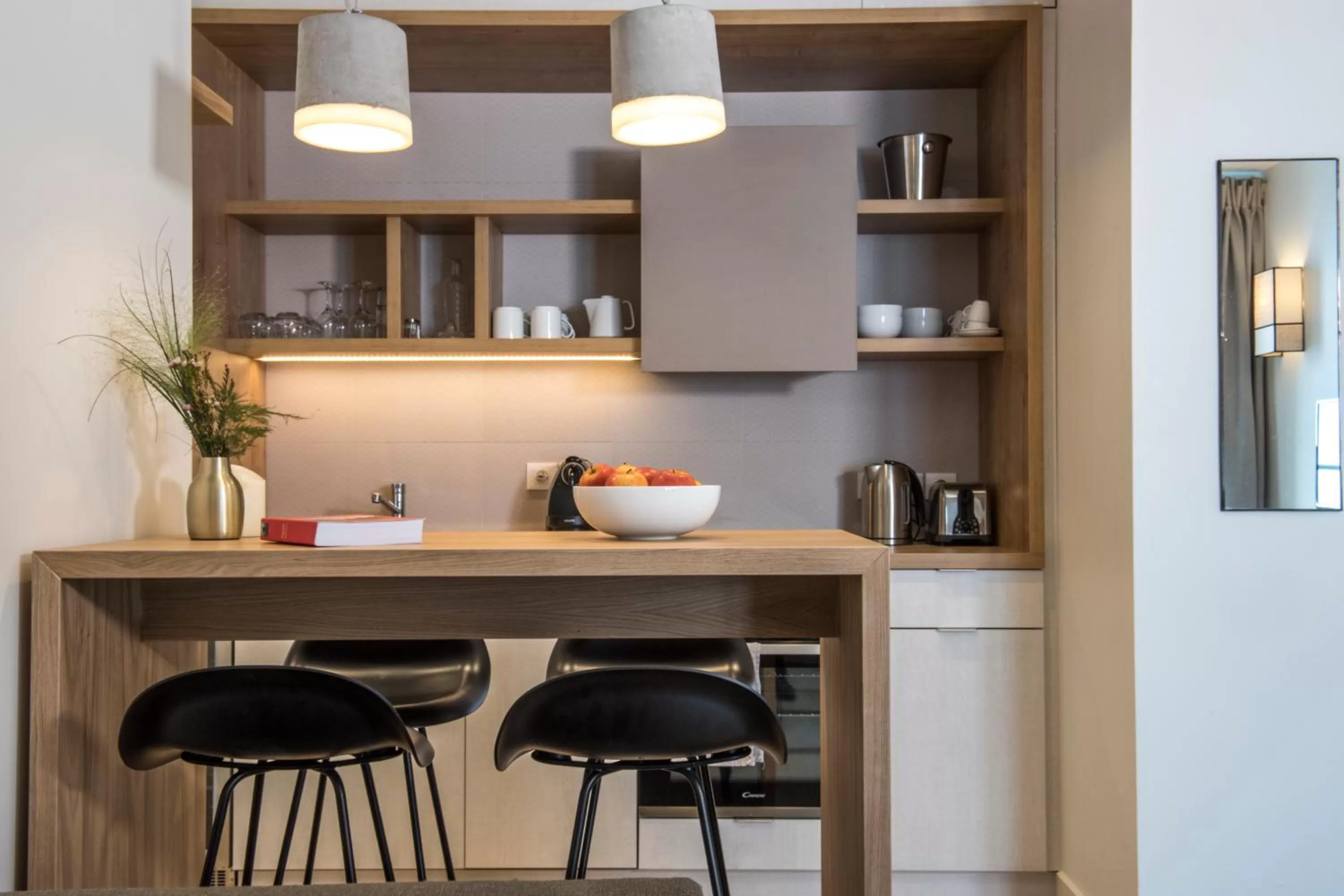 Kitchen or kitchenette in Le Génépy - Appart'hôtel de Charme