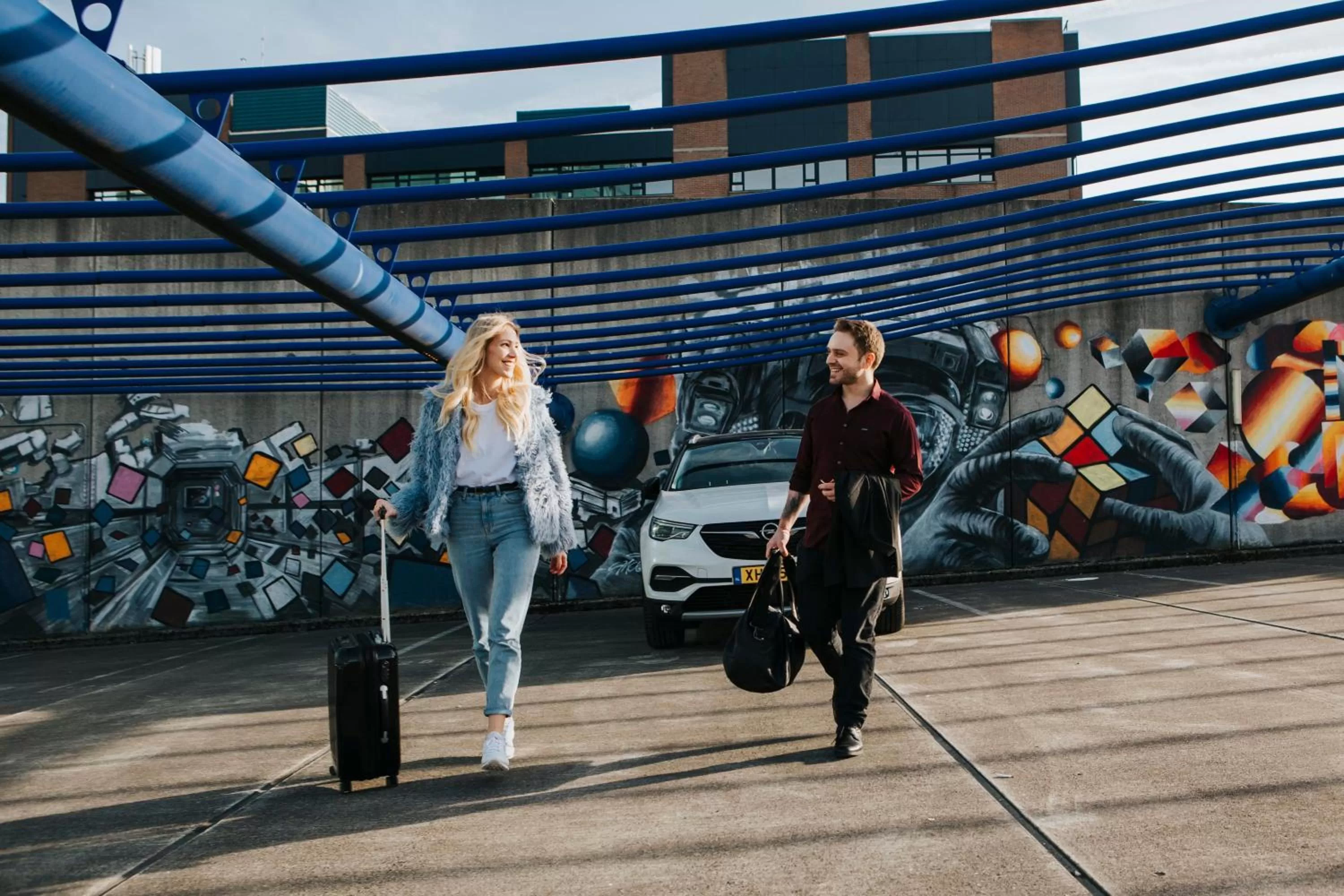 People in The Hague Teleport Hotel