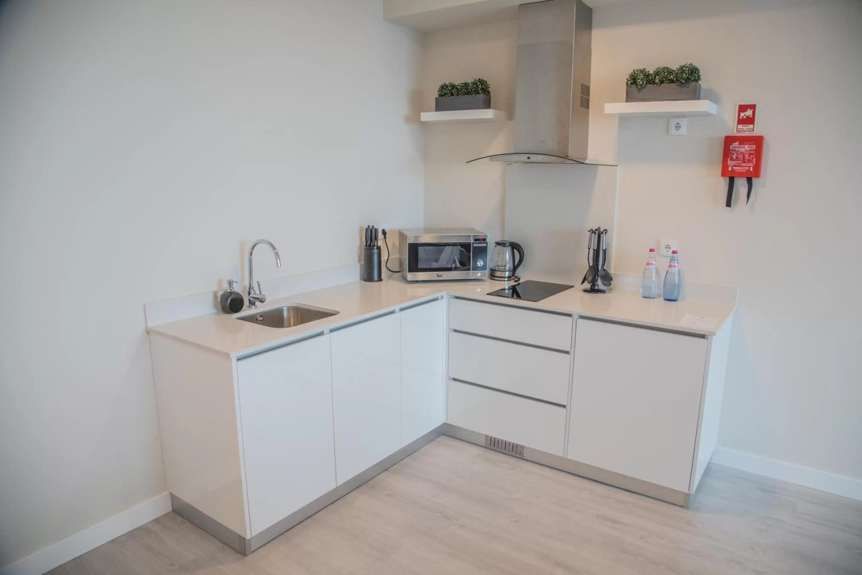 Kitchen or kitchenette in Calamar Hotel