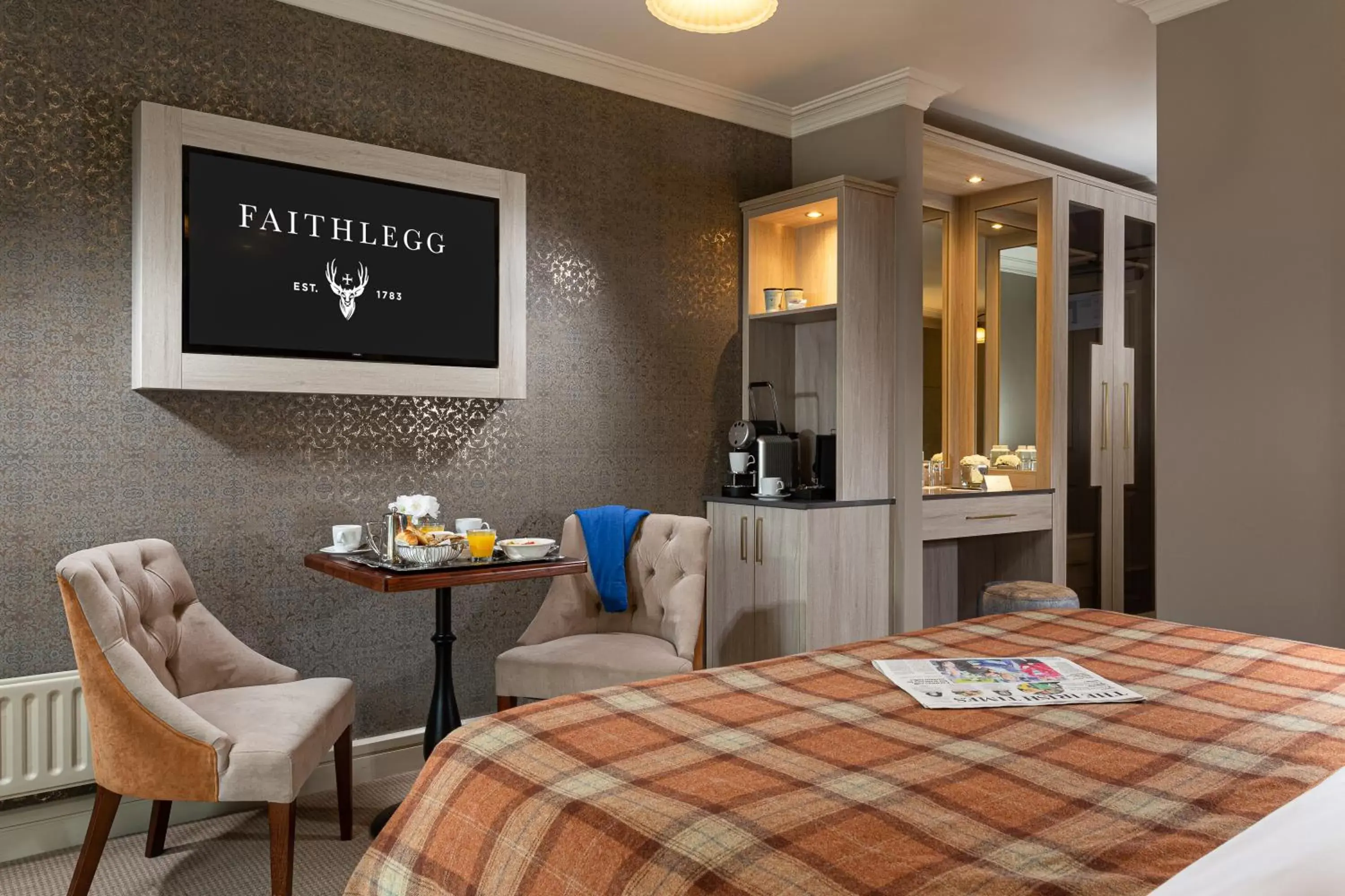 Bedroom in Faithlegg Hotel