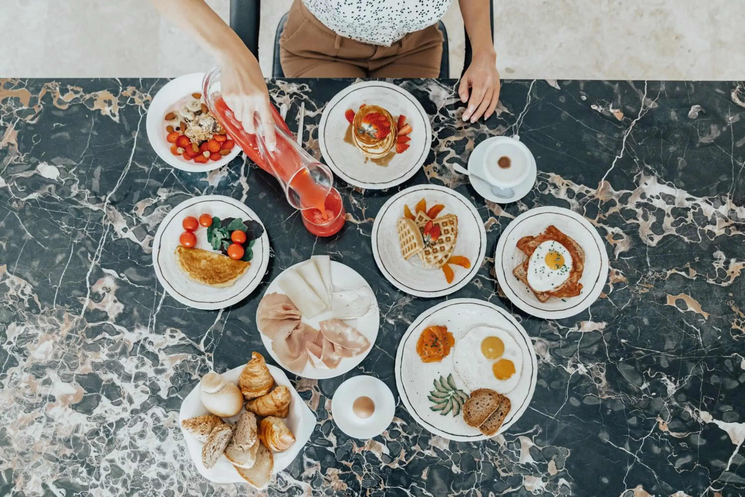 Breakfast in Grand Hotel Croce Di Malta