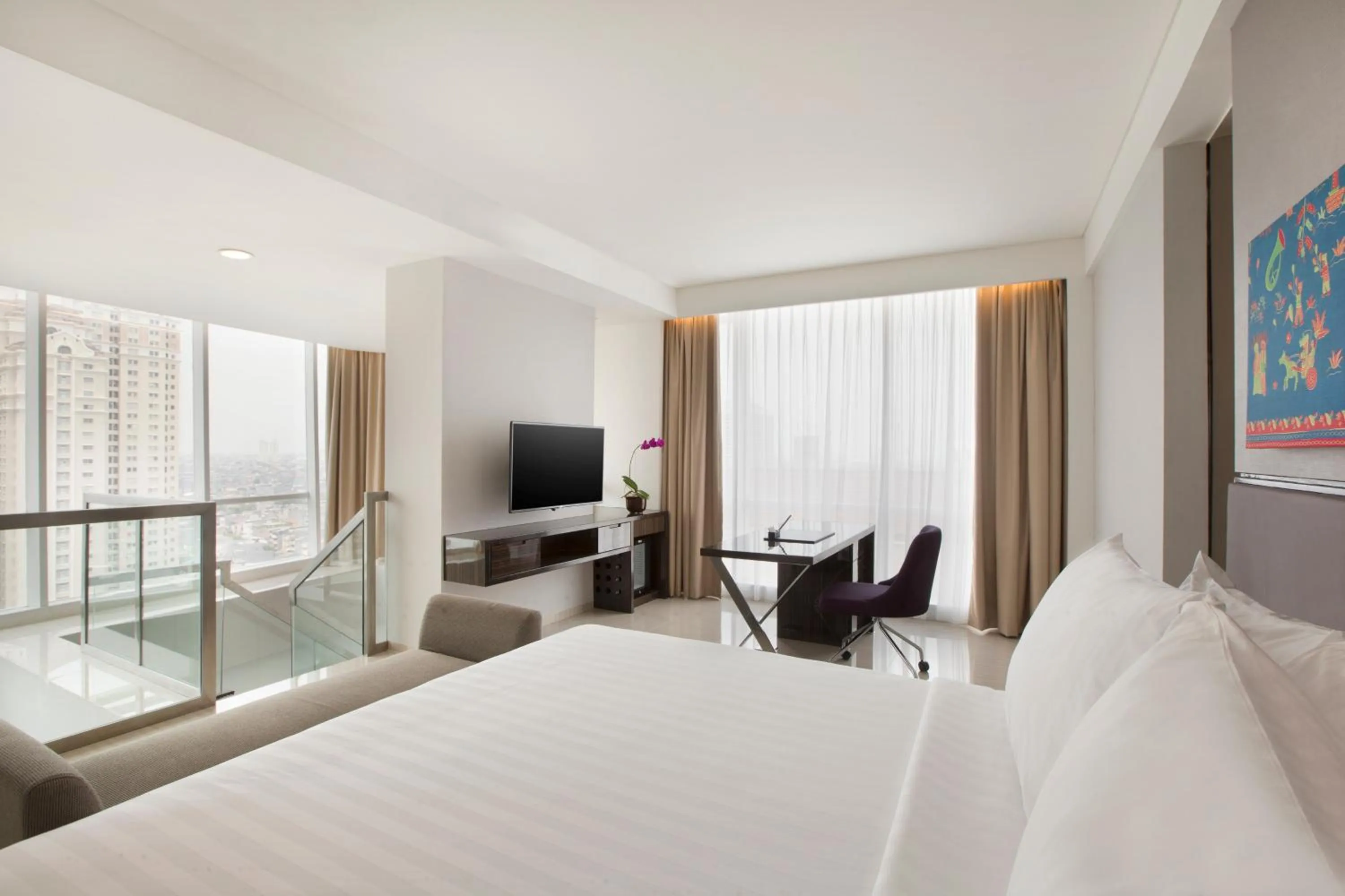 Bed in Hotel Santika Premiere Hayam Wuruk Jakarta