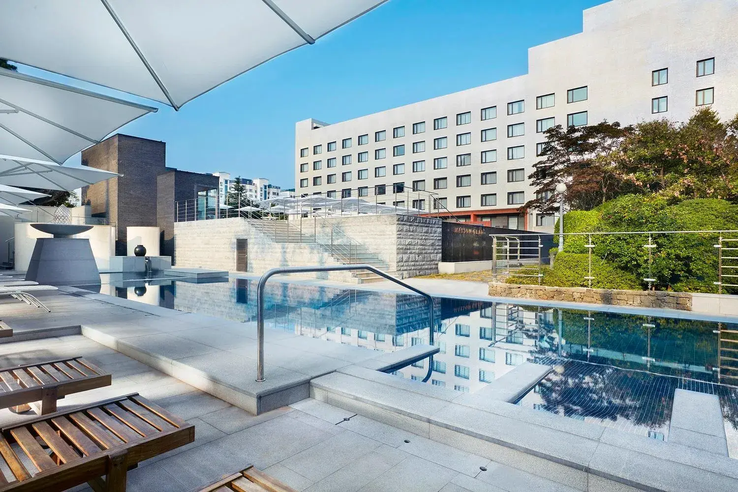 Property building, Swimming Pool in MAISON GLAD JEJU