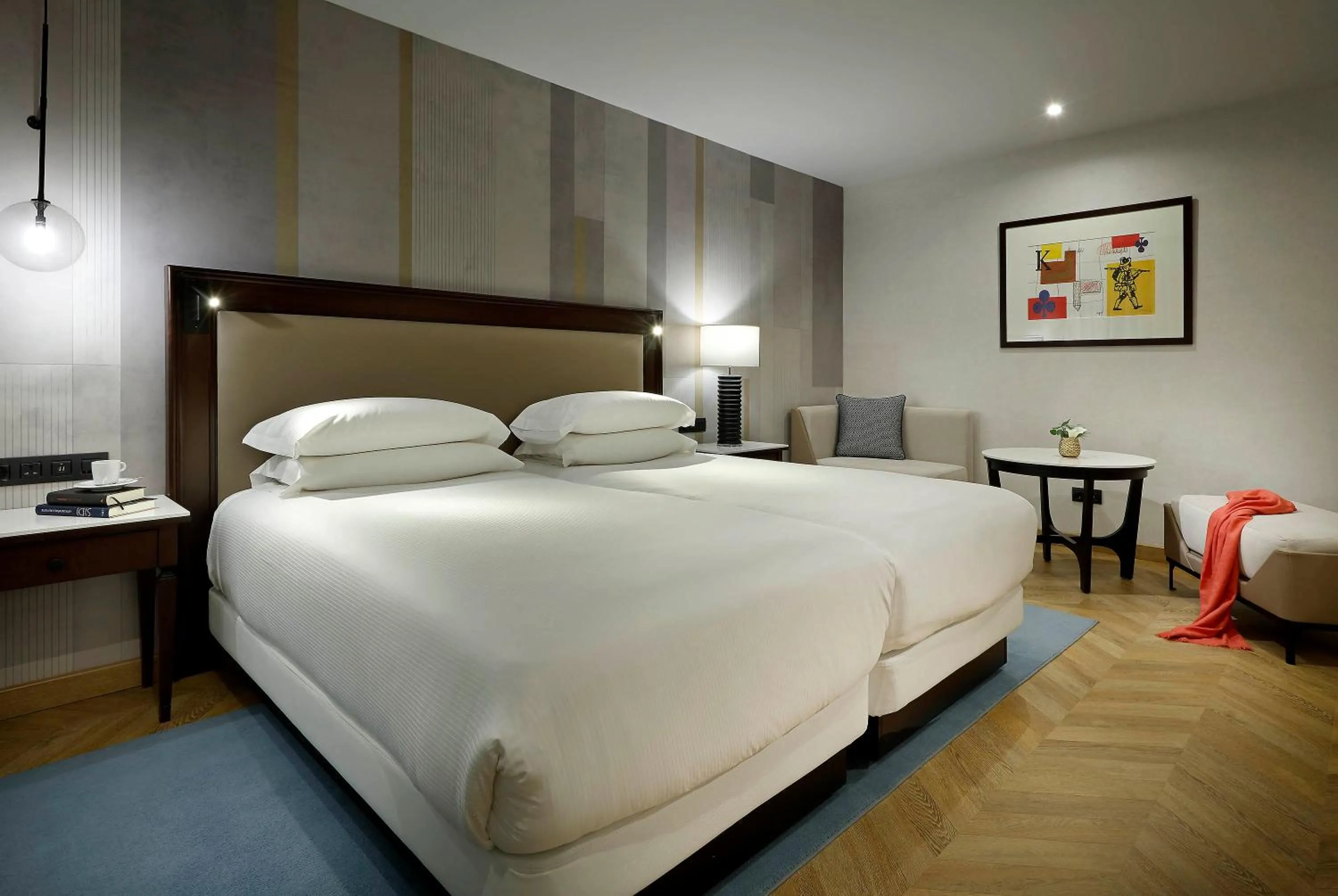 Bed in Hyatt Regency Hesperia Madrid