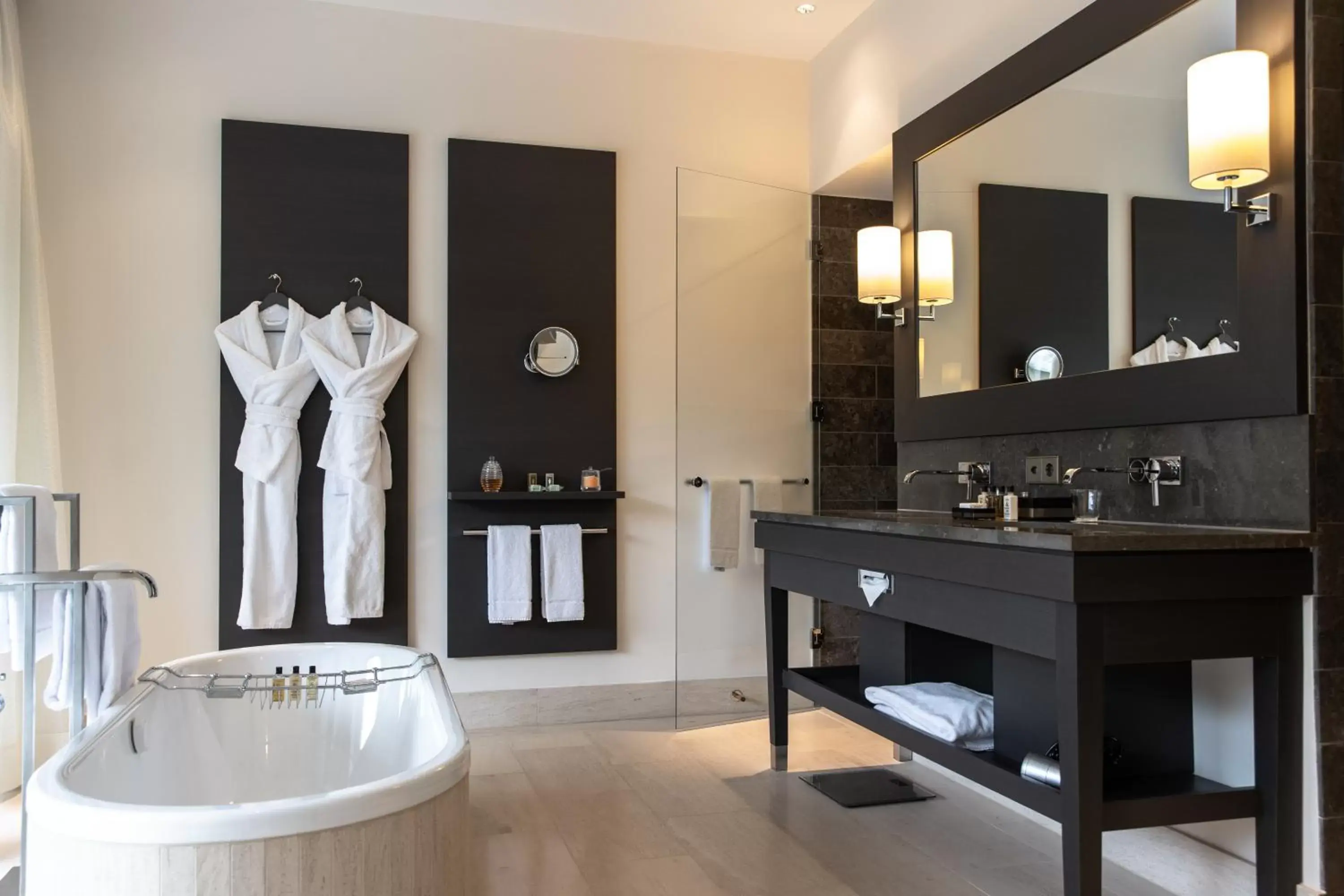 Bathroom in AlpenGold Hotel Davos Bathroom in AlpenGold Hotel Davos