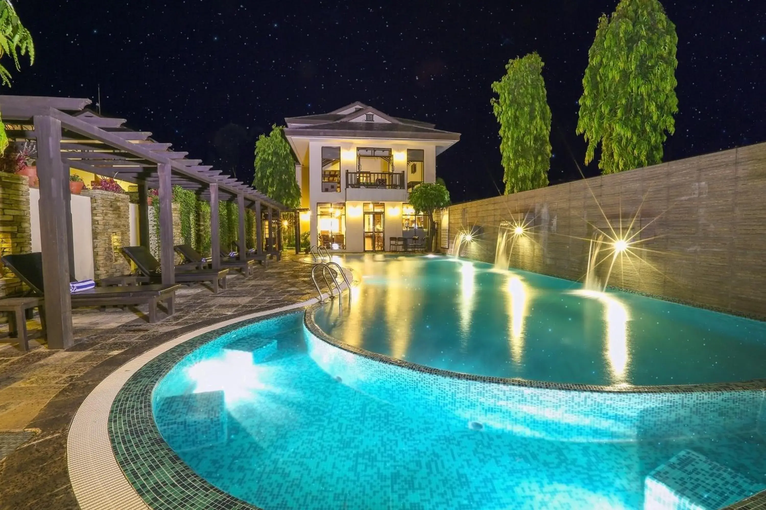 Night, Swimming Pool in Atithi Resort & Spa