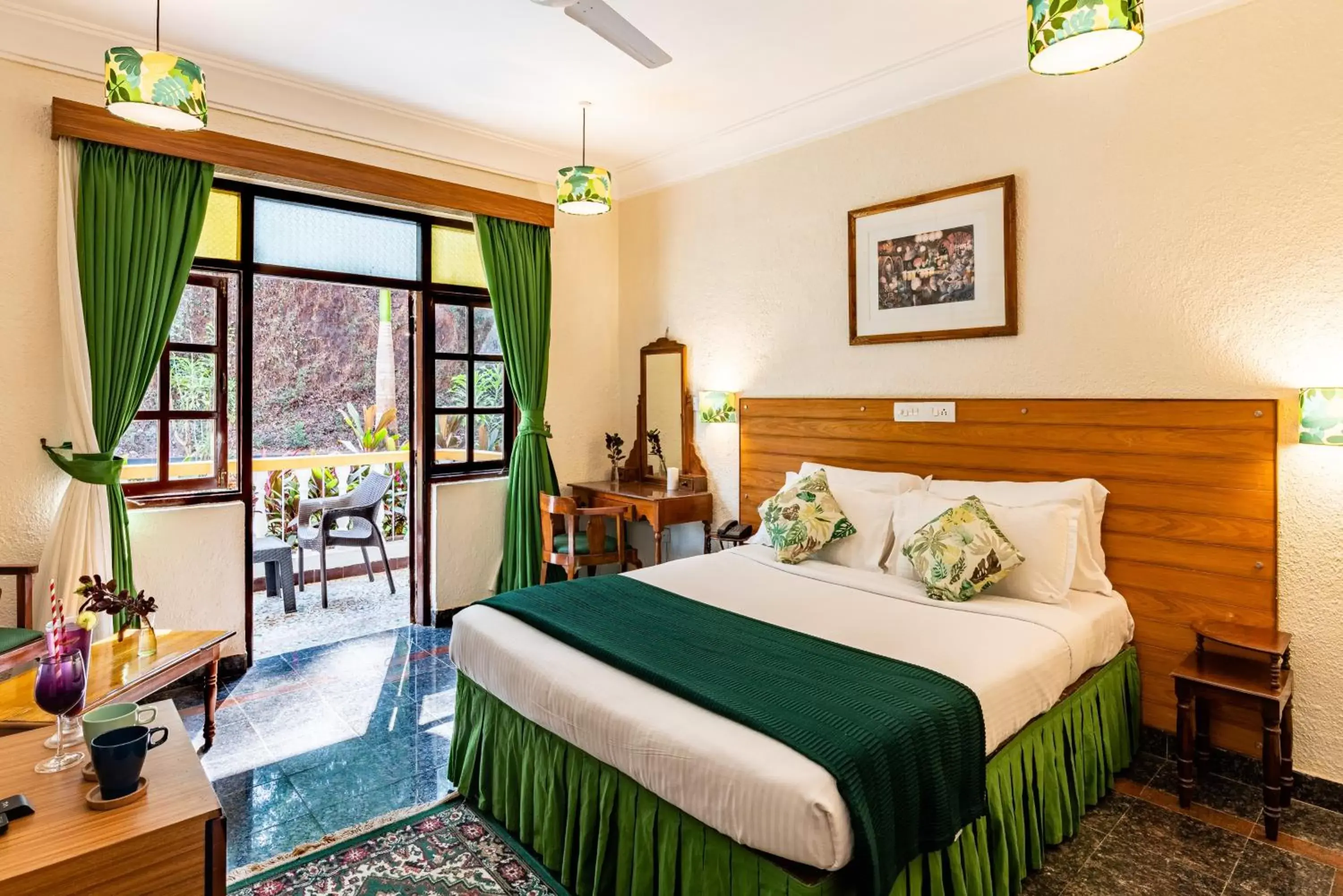 Bedroom, Bed in Bambolim Beach Resort