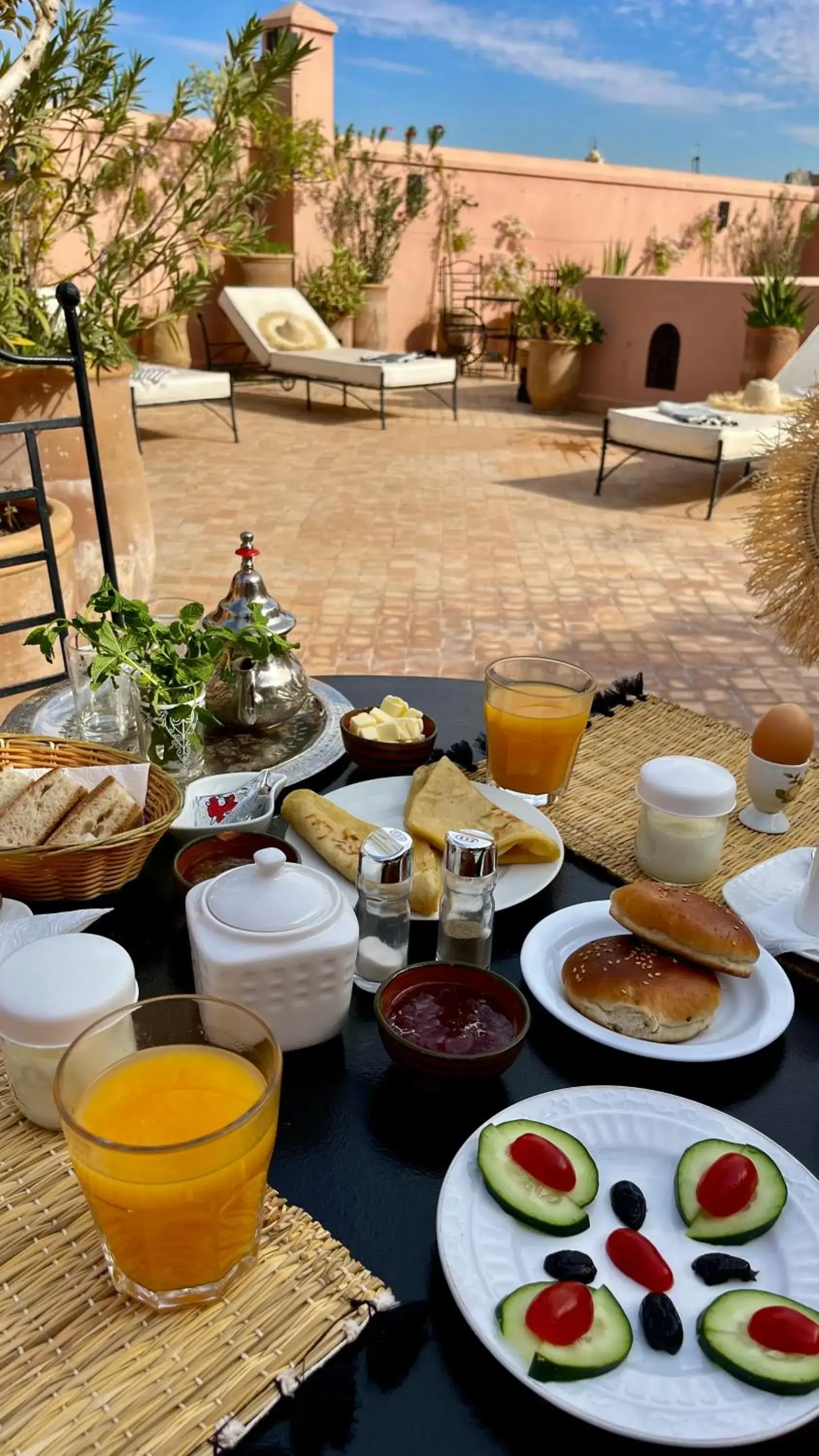 Breakfast in Riad Dar Foundouk and Spa