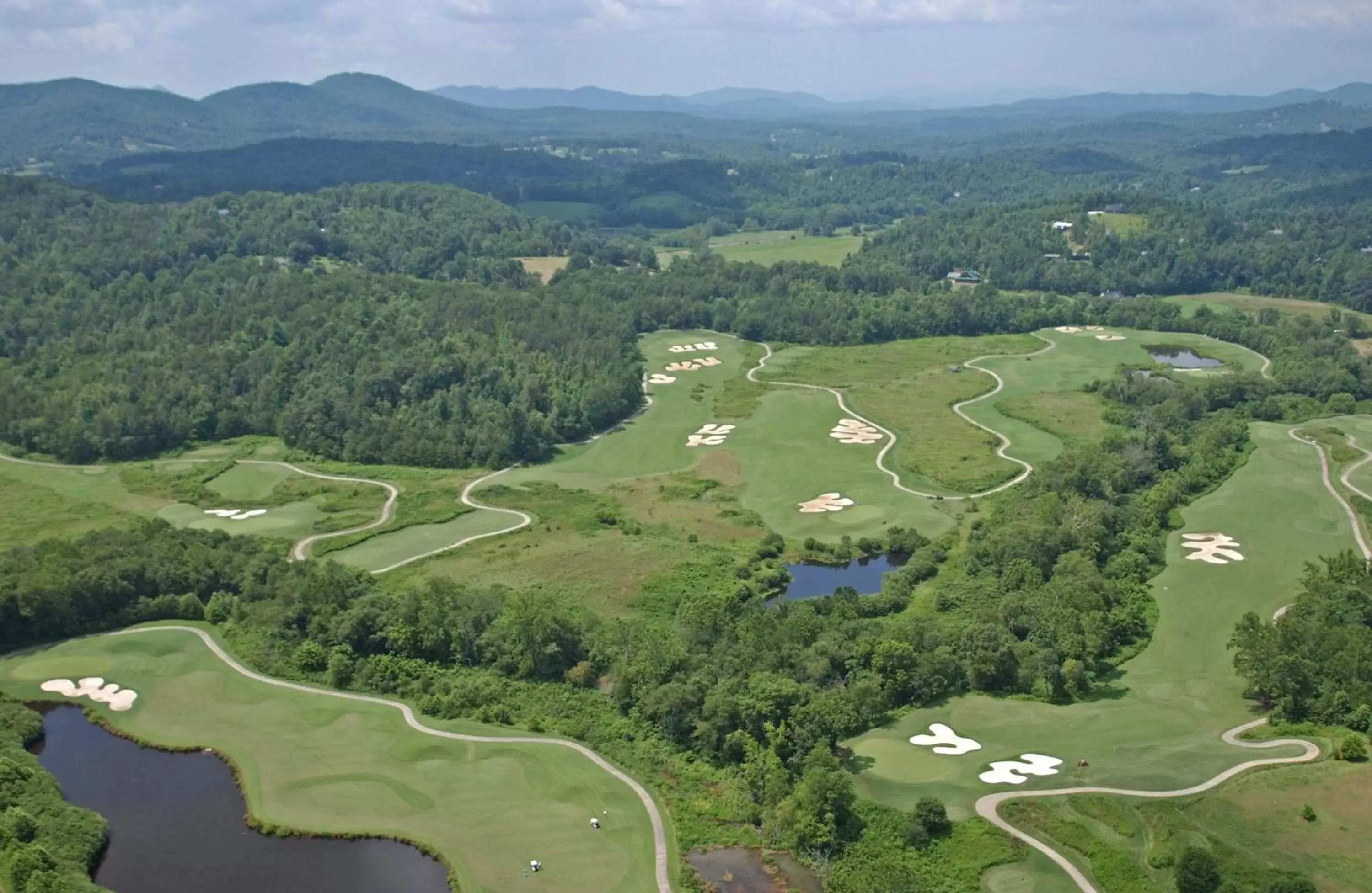 Golfcourse, Bird's-eye View in Brasstown Valley Resort & Spa