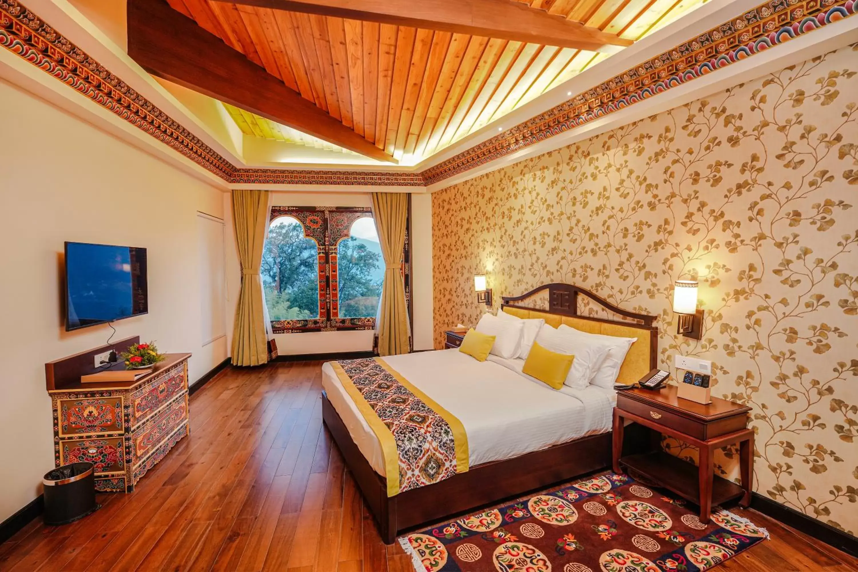 Bed in Denzong Regency- Luxury Mountain Retreat Spa & Casino