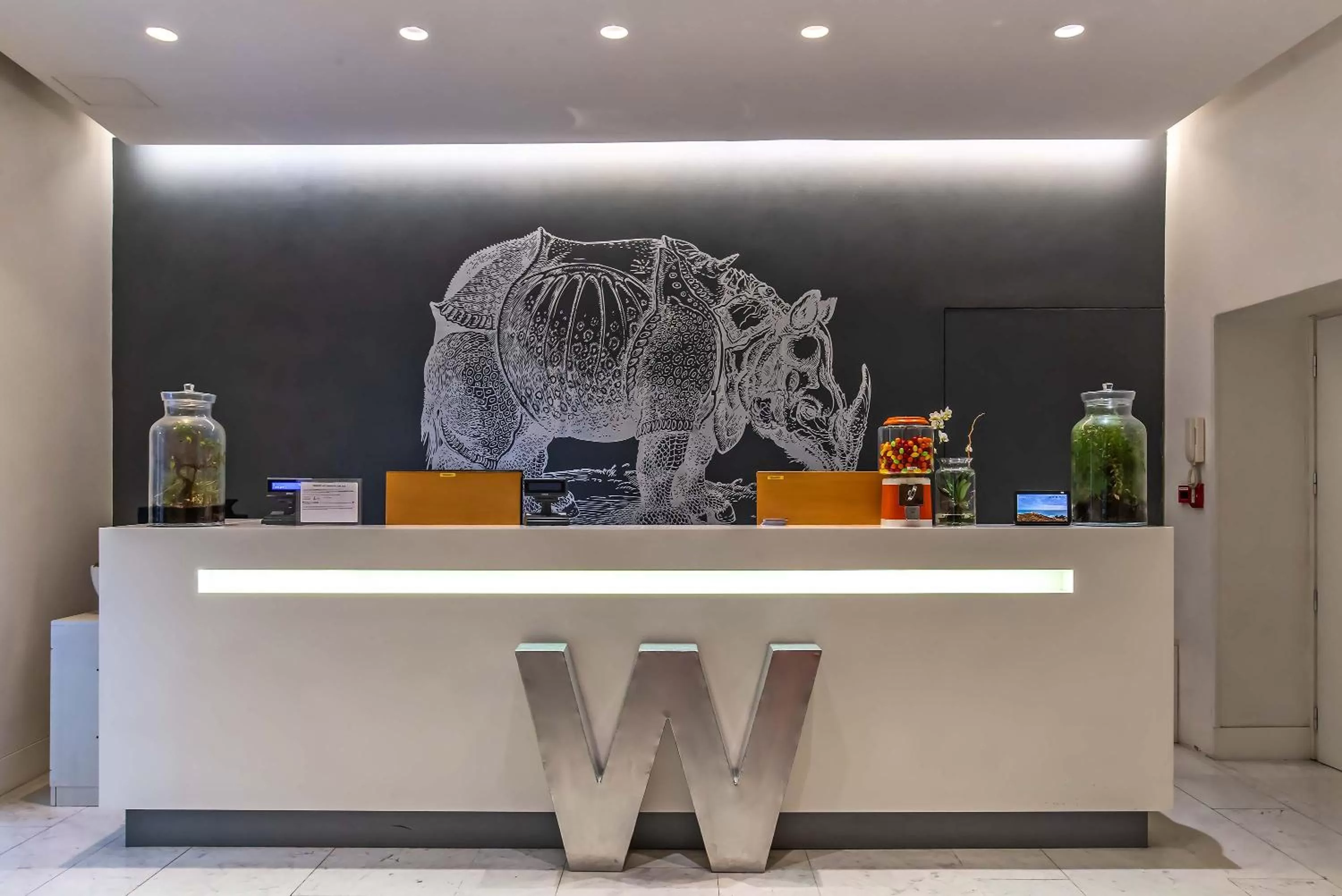 Lobby or reception in Hotel White