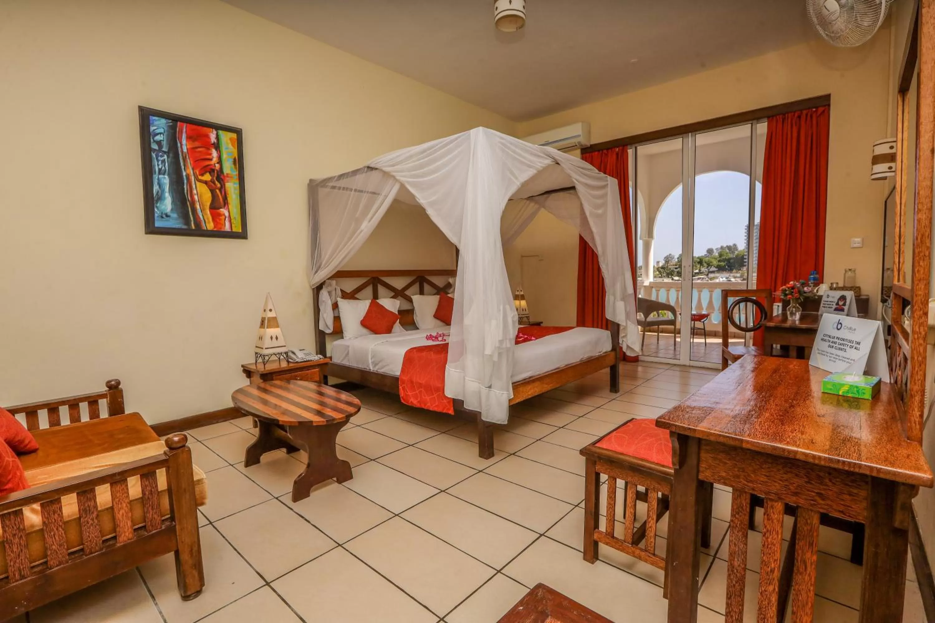 View (from property/room), Bed in CityBlue Creekside Hotel & Suites