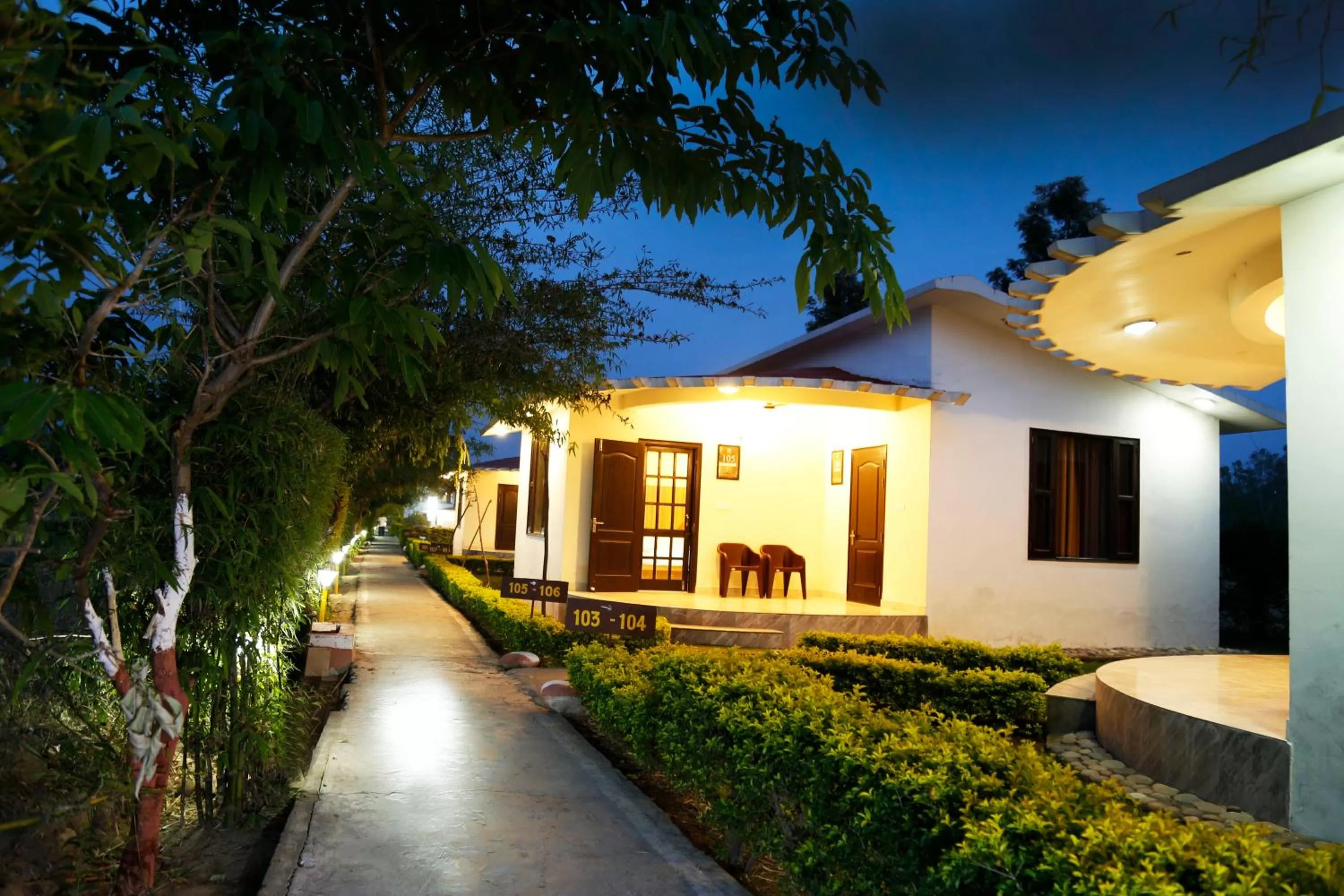 Balcony/Terrace in Corbett Treat Resort By Atya Hotels