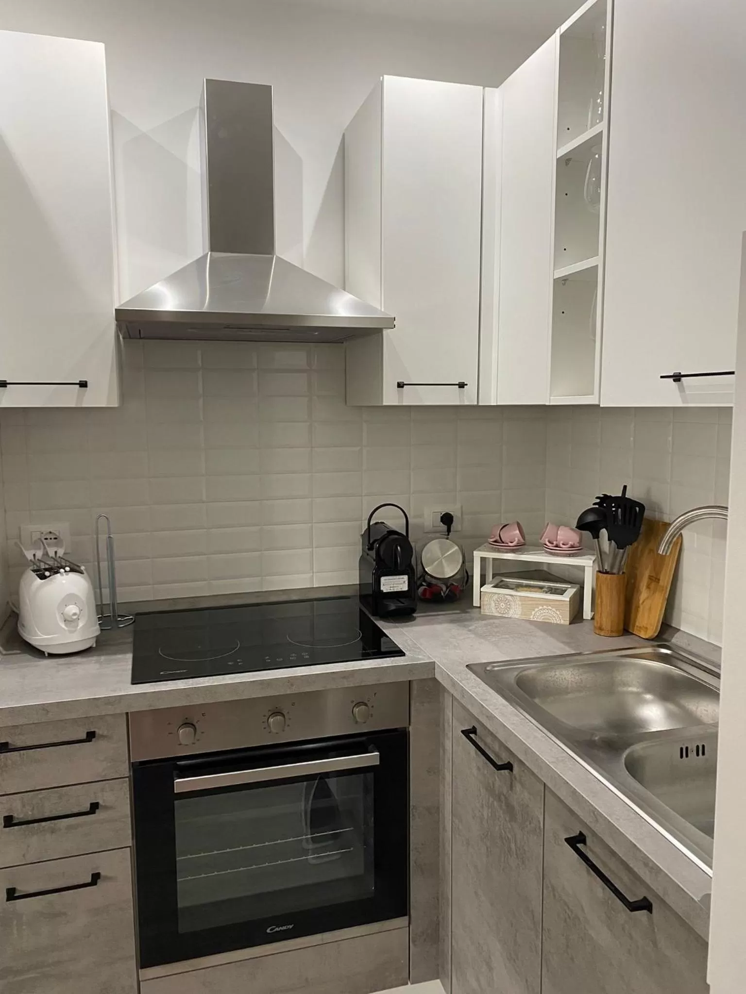 kitchen in Bnb apartment Ferrara