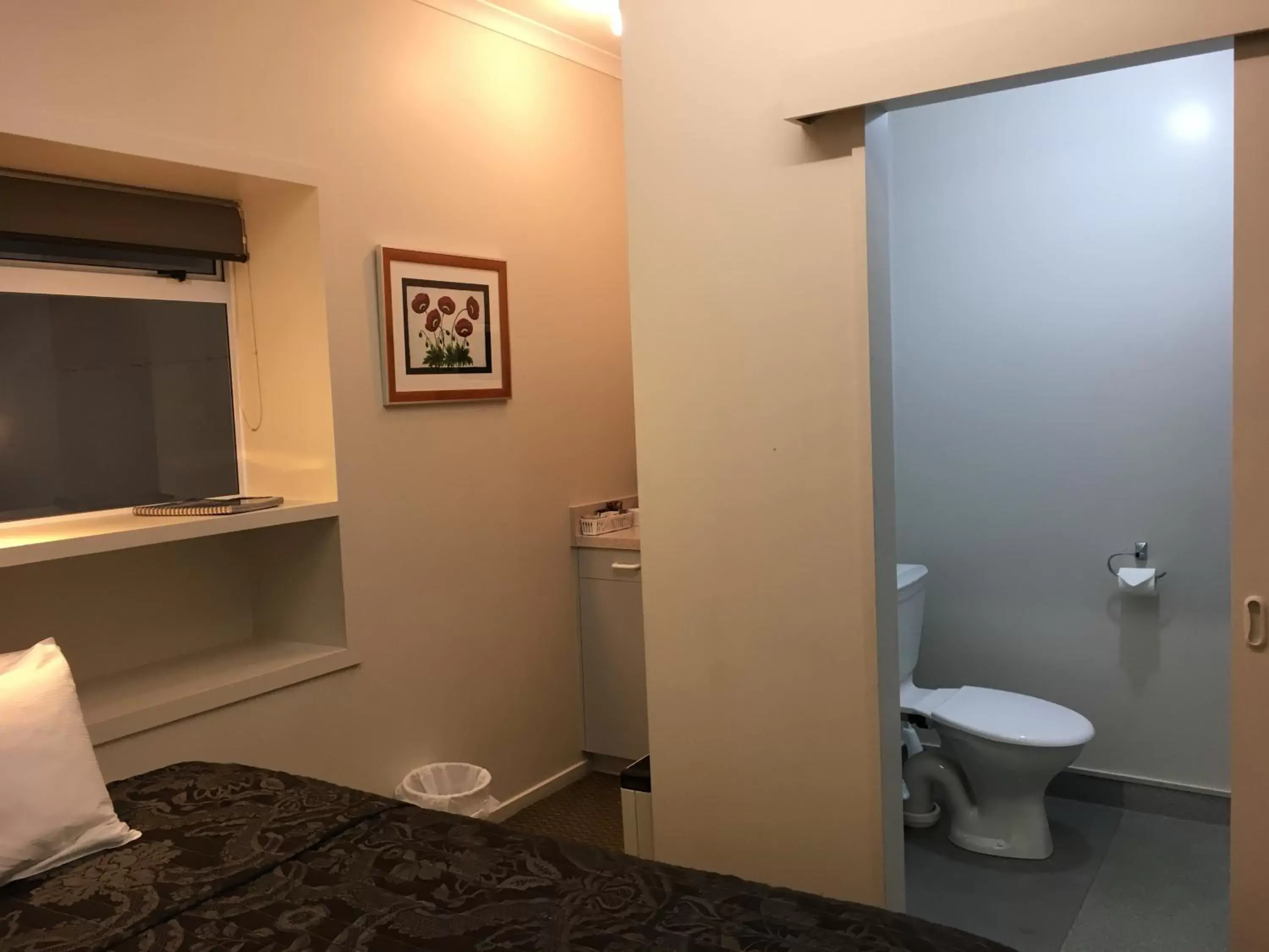Toilet, Bathroom in Motel on Carroll