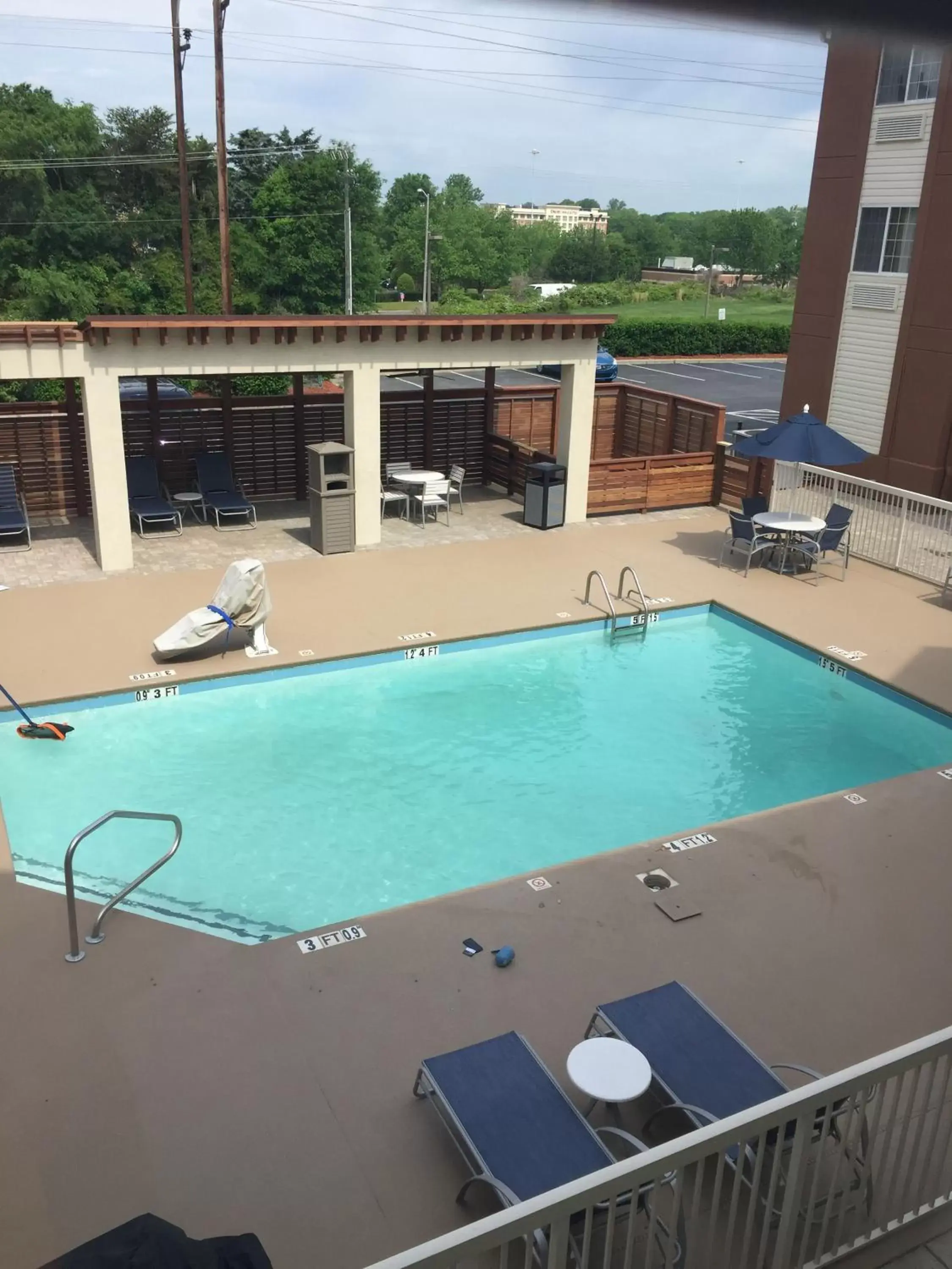 Swimming pool, Pool View in Candlewood Suites - Charlotte - Arrowood, an IHG Hotel