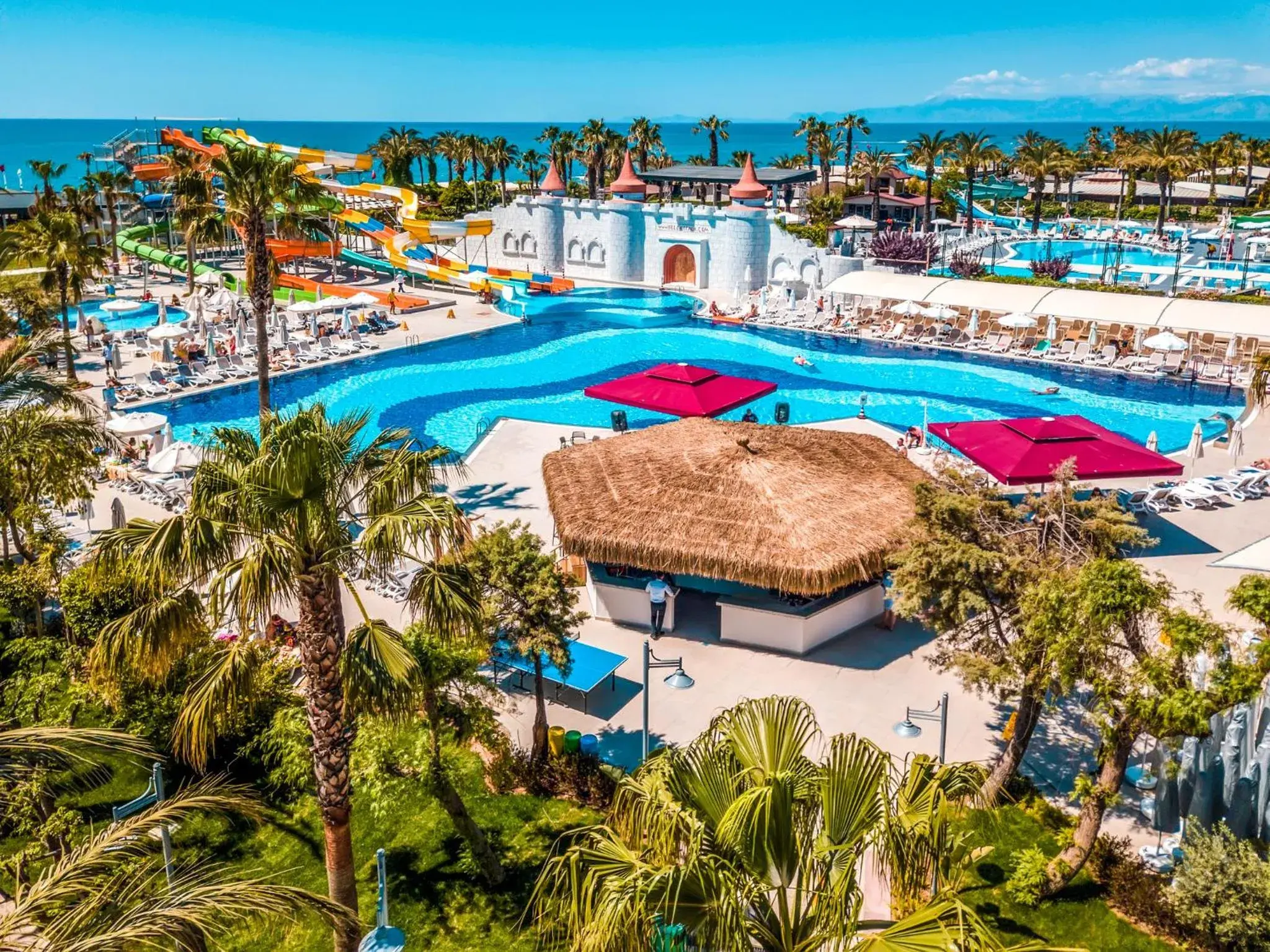 Bird's eye view, Pool View in Belek Beach Resort Hotel