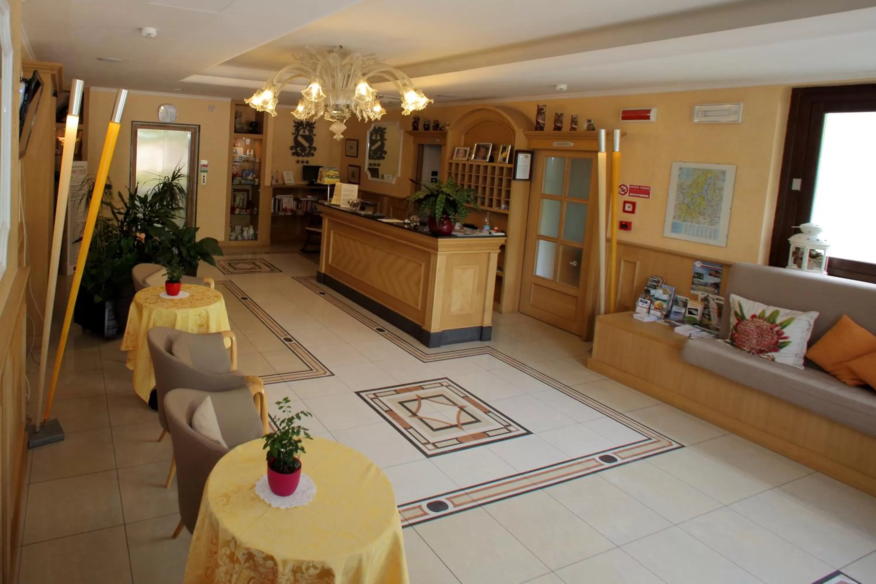 Lobby or reception in Hotel Fioroni