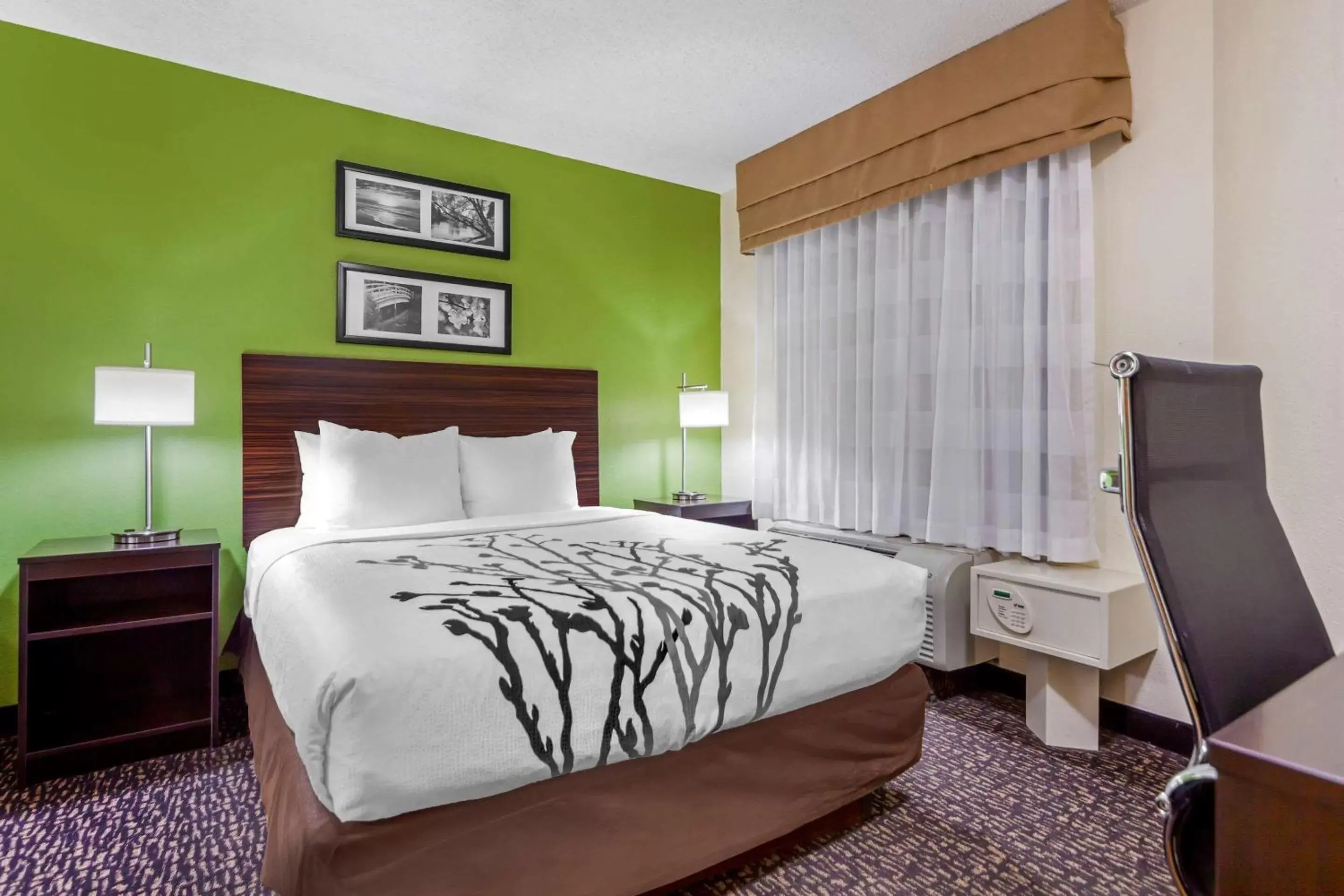 Photo of the whole room, Bed in Sleep Inn & Suites Omaha Airport