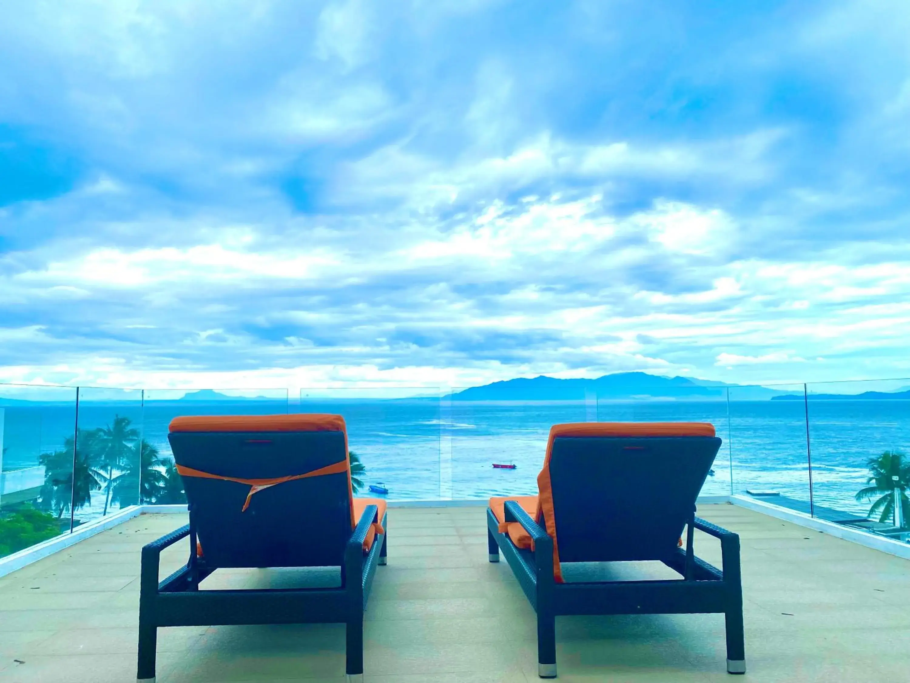 Balcony/Terrace, Beach in Lalaguna Villas Luxury Dive Resort and Spa
