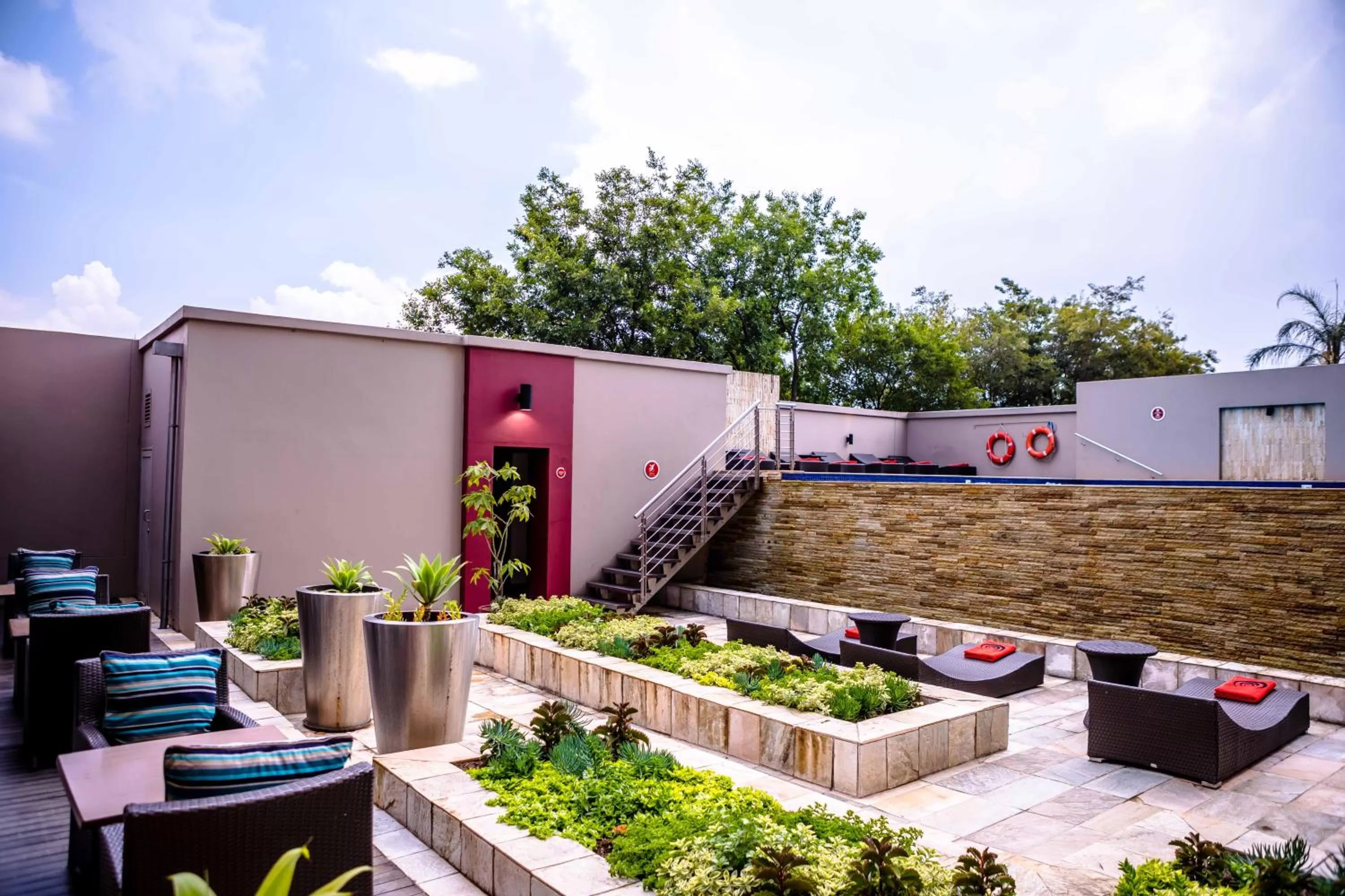 Patio in Southern Sun Rosebank, Johannesburg