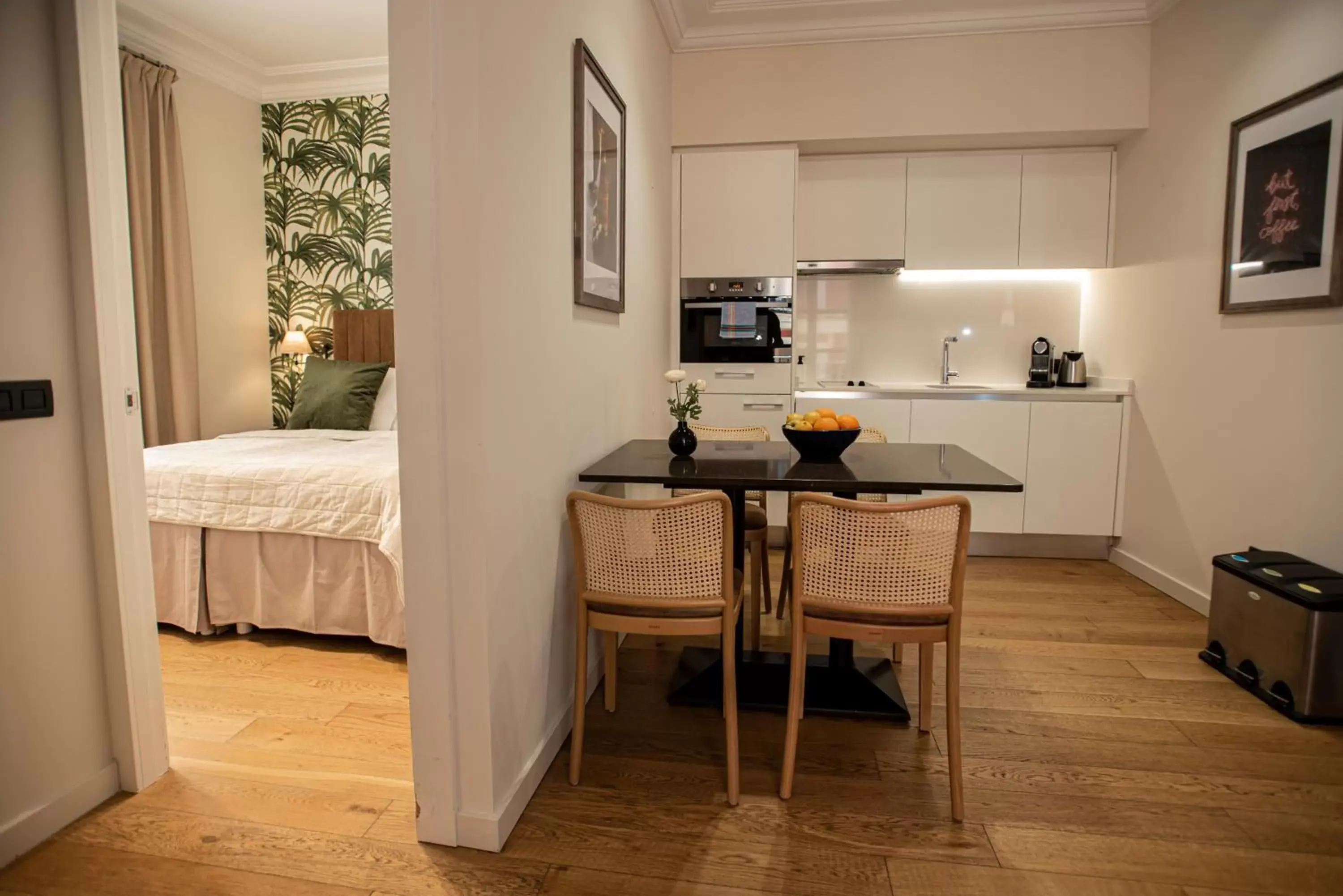 Kitchen or kitchenette, Bed in Palma Suites Kitchen or kitchenette, Bed in Palma Suites