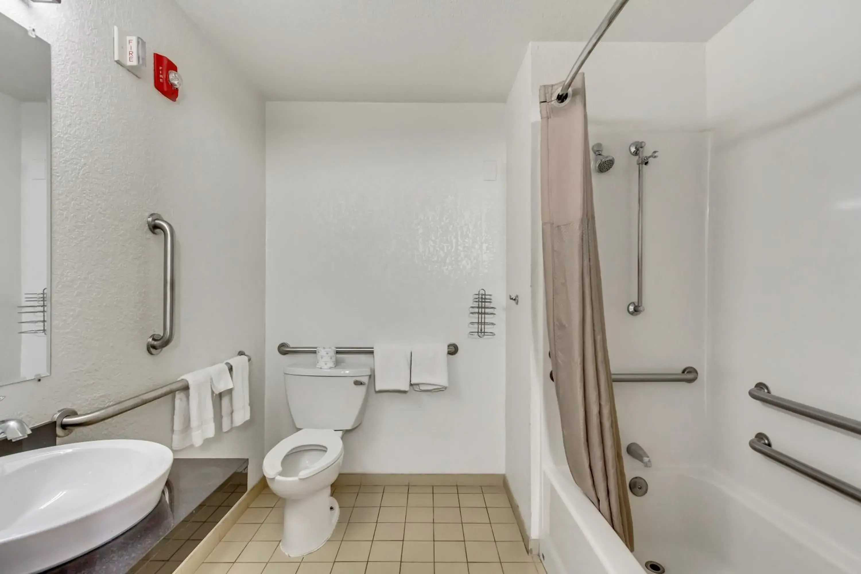 Shower, Bathroom in Motel 6 Ogden, UT- Downtown