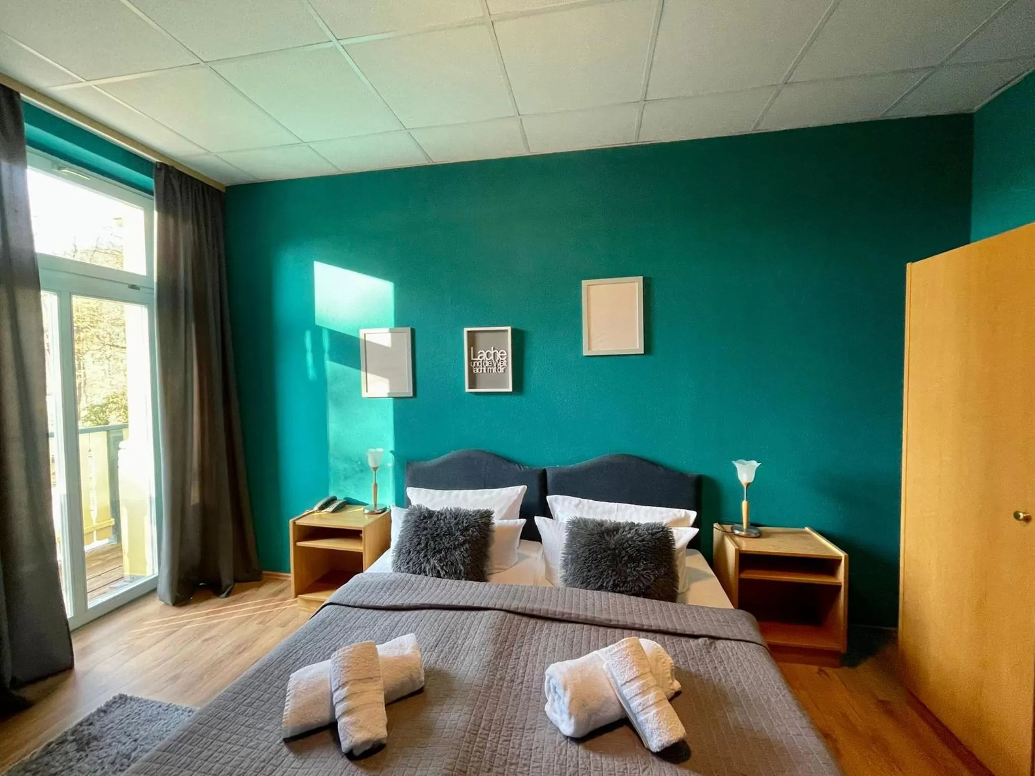 Bed in Parkhotel Waldschlösschen