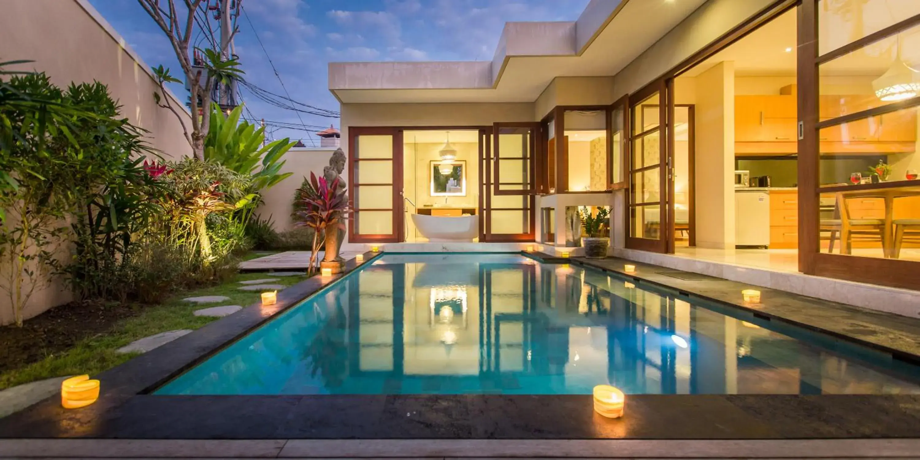 Pool view, Swimming Pool in Beautiful Bali Villas